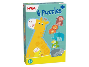 HABA Dierlijke Familie Puzzel (2 stukjes)