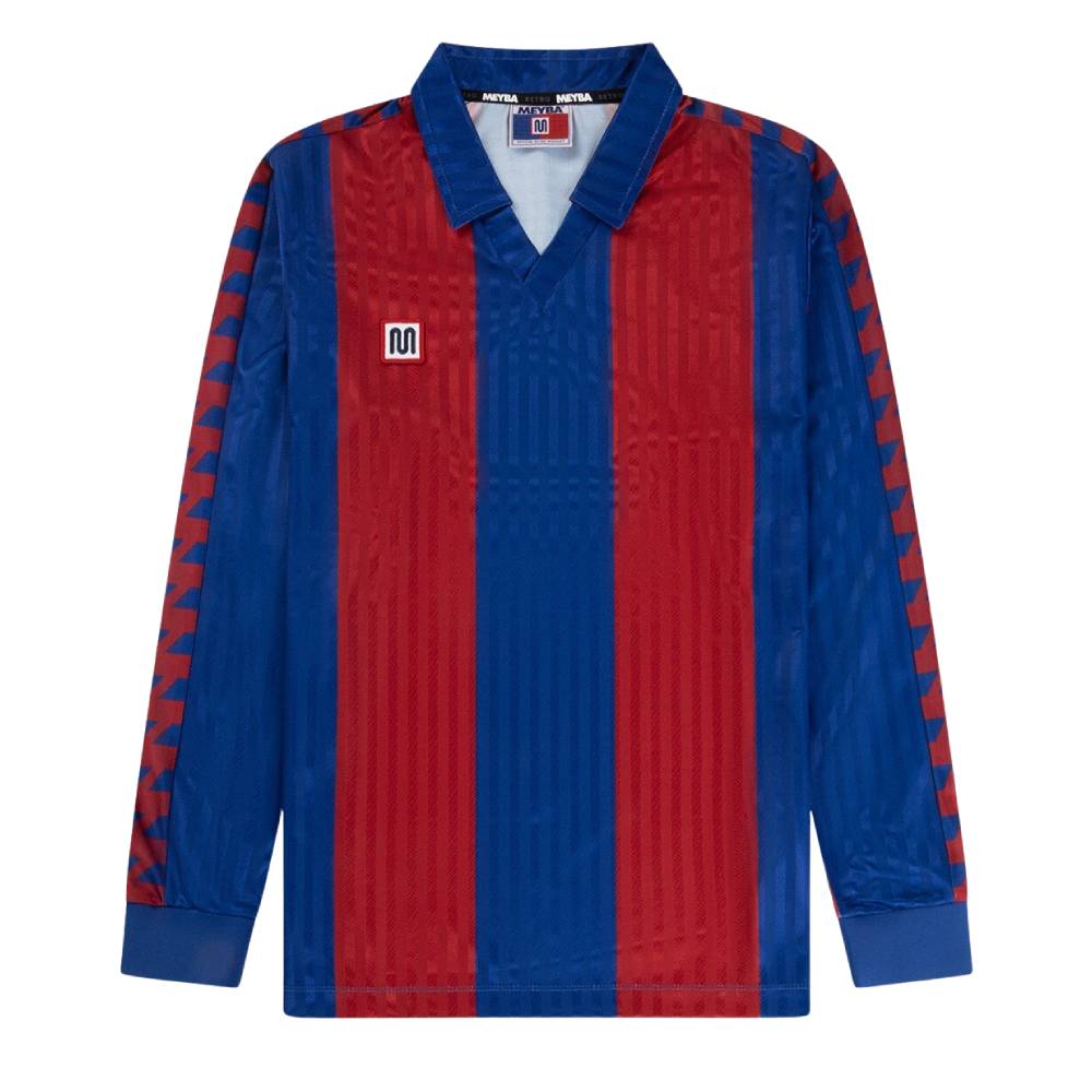 Meyba Blaugrana Thuisshirt Lange Mouwen Retro 1989-1991