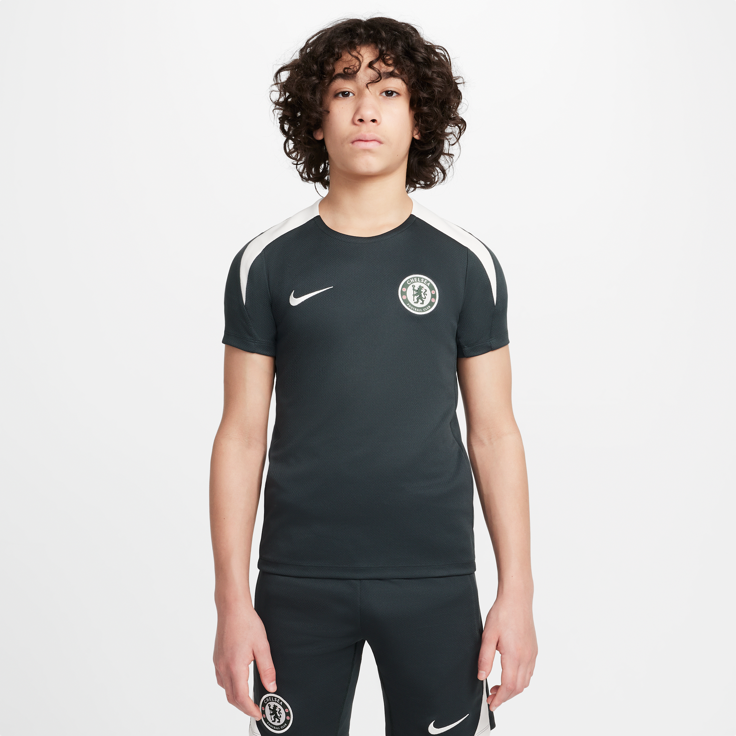 Nike Chelsea FC Strike  Dri-FIT voetbaltop met korte mouwen voor kids - Groen
