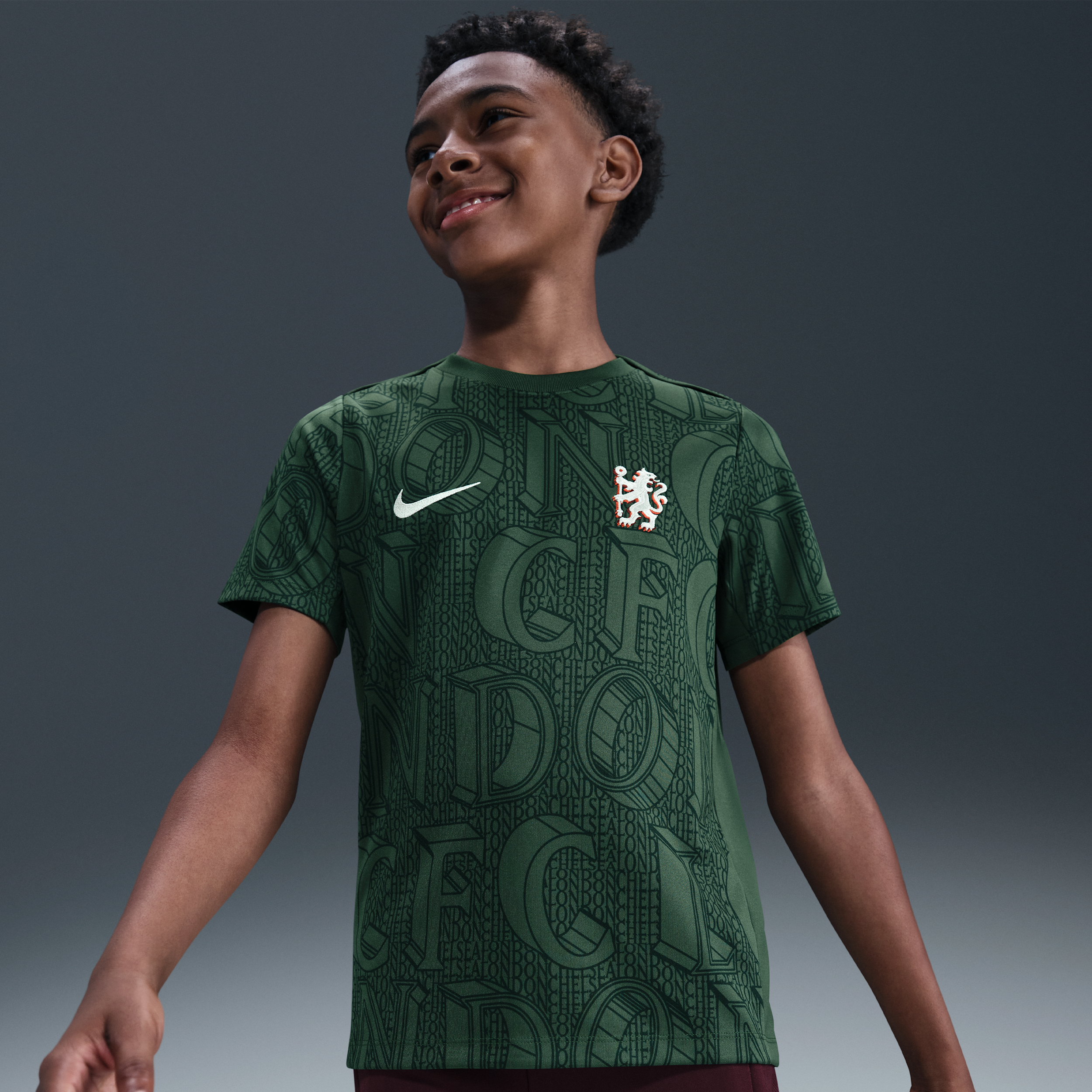 Nike Chelsea FC Academy Pro  Dri-FIT warming-uptop voor kids - Groen
