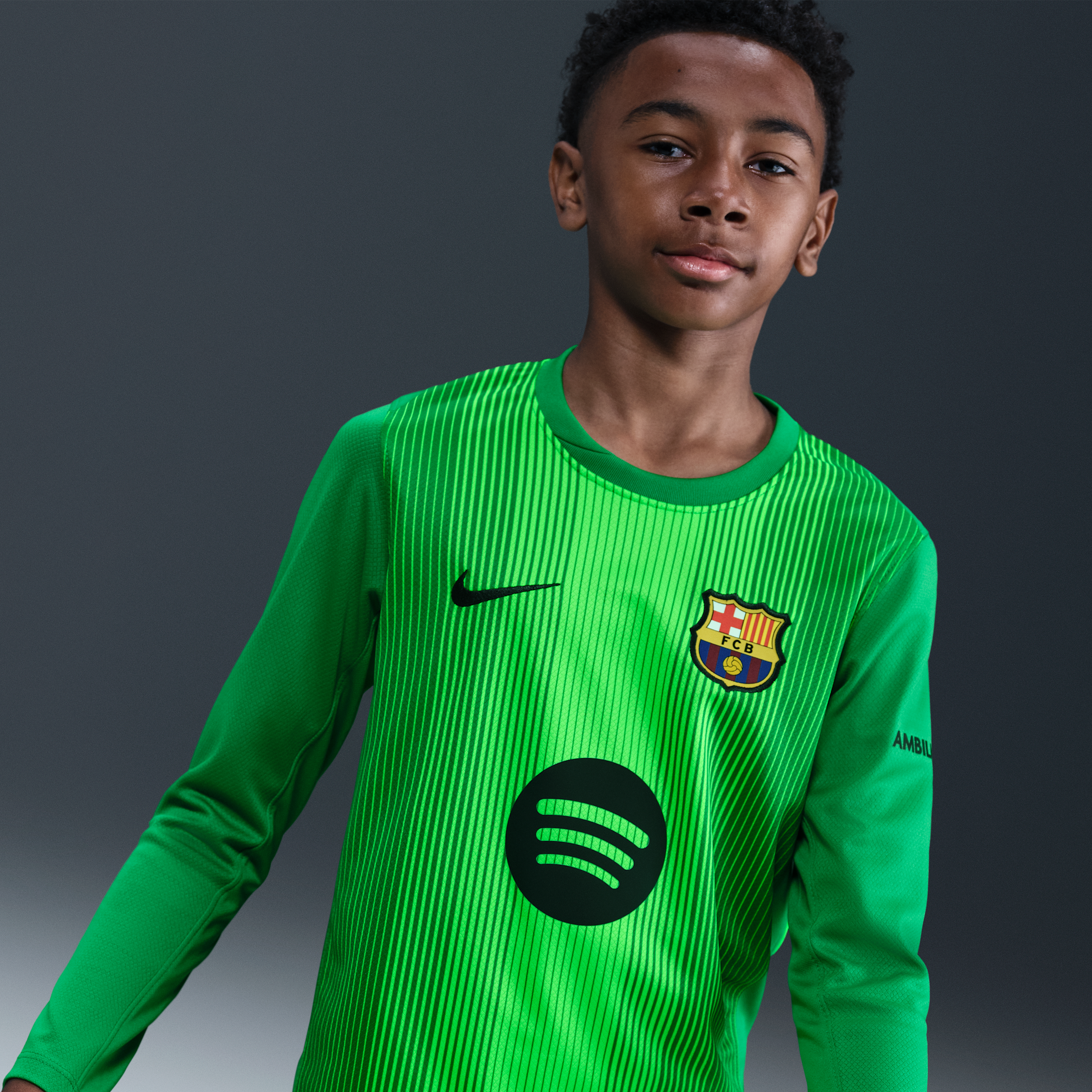 Nike FC Barcelona 2025/26 Stadium Goalkeeper  Dri-FIT replicavoetbalshirt voor kids - Groen
