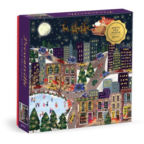 Galison Joy Laforme Presentville 500 Piece Foil Puzzle -   (ISBN: 9780735383616)