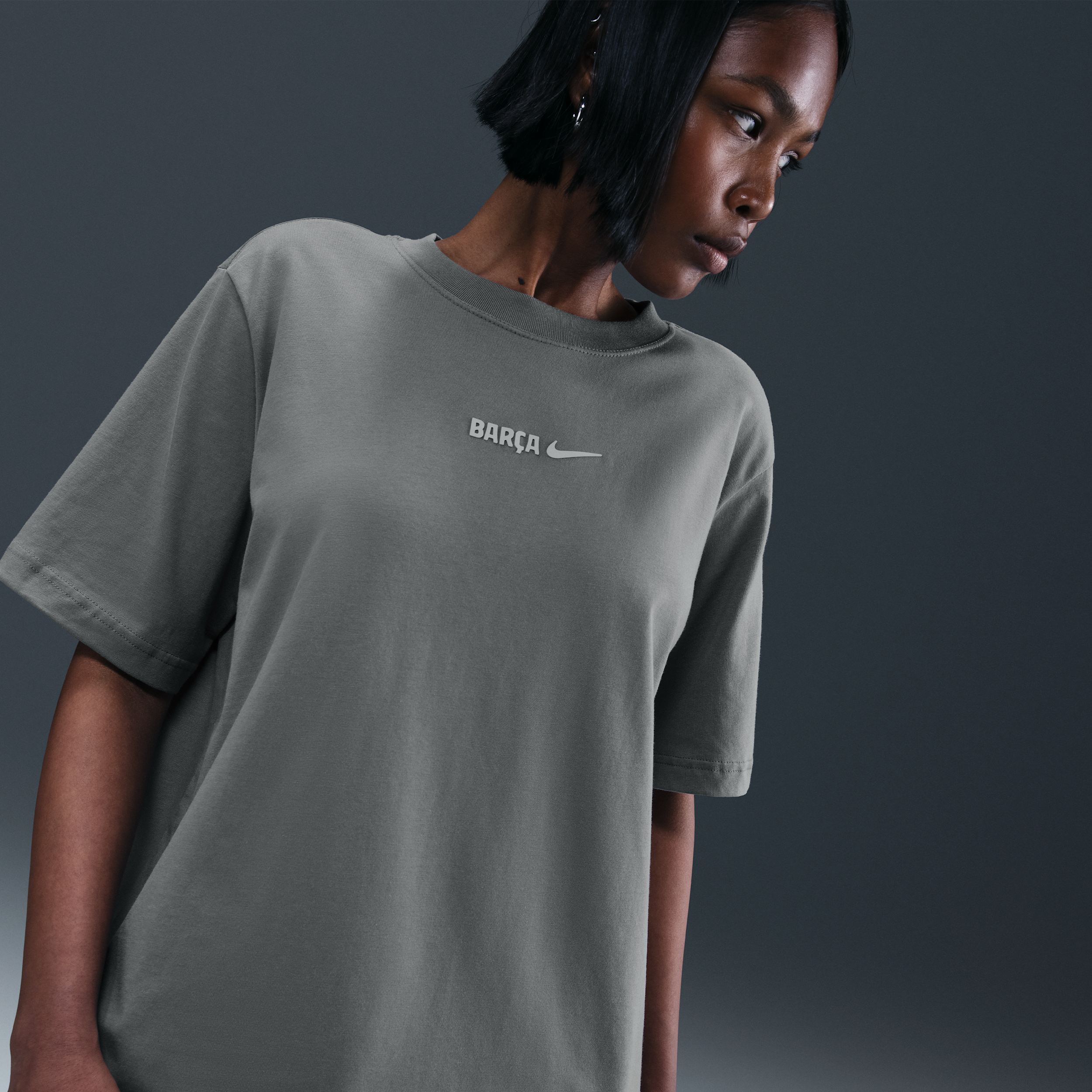 Nike FC Barcelona  voetbalshirt voor dames - Grijs
