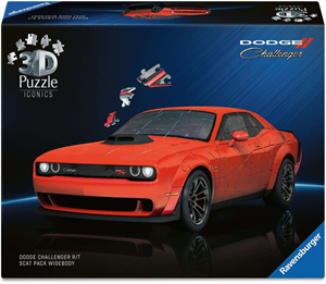 Ravensburger Iconics 3D Puzzel - Dodge Challenger R/T Scat Pack Widebody (108 stukjes)