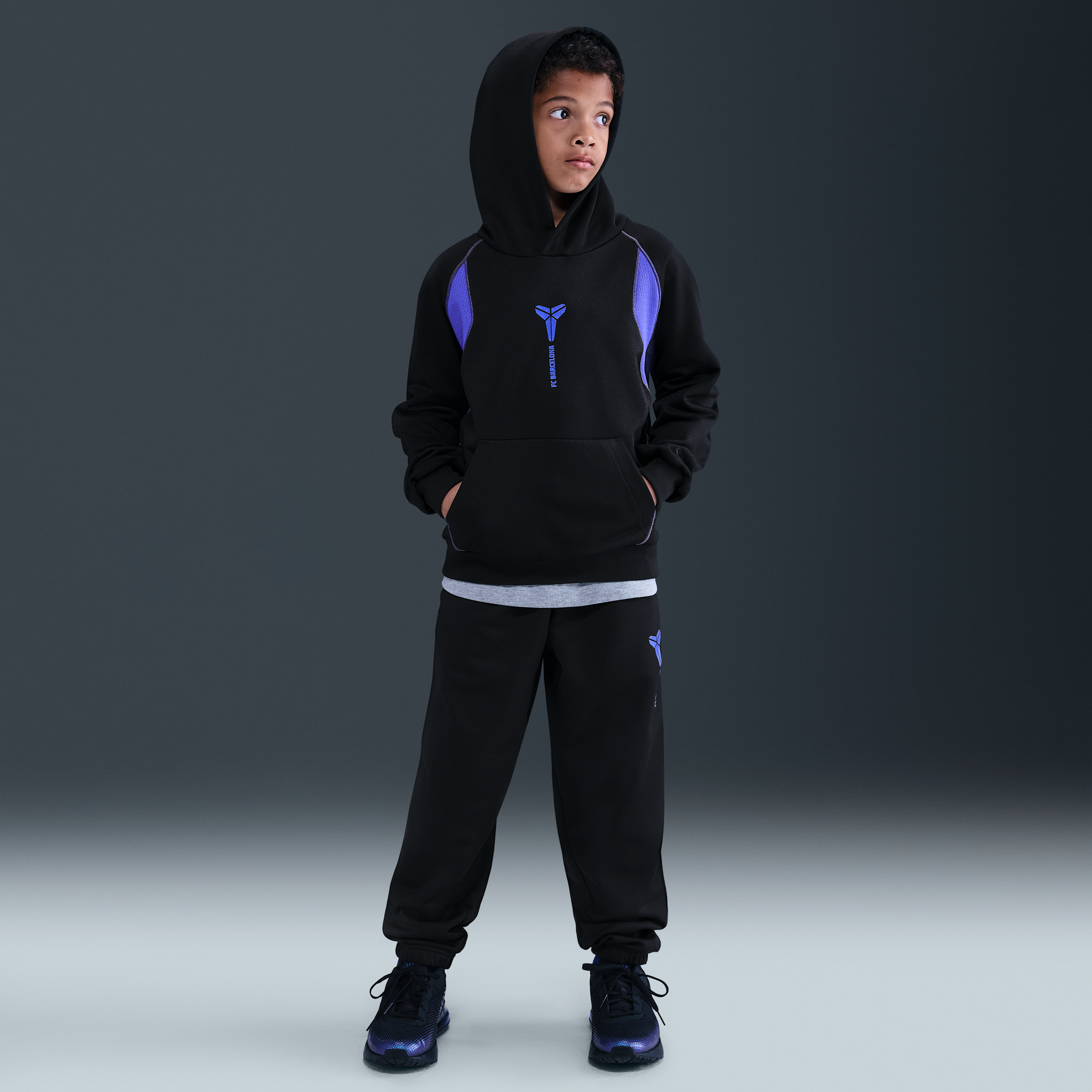 Nike FC Barcelona Uit Kobe Therma-FIT-voetbalbroek voor kids - Zwart