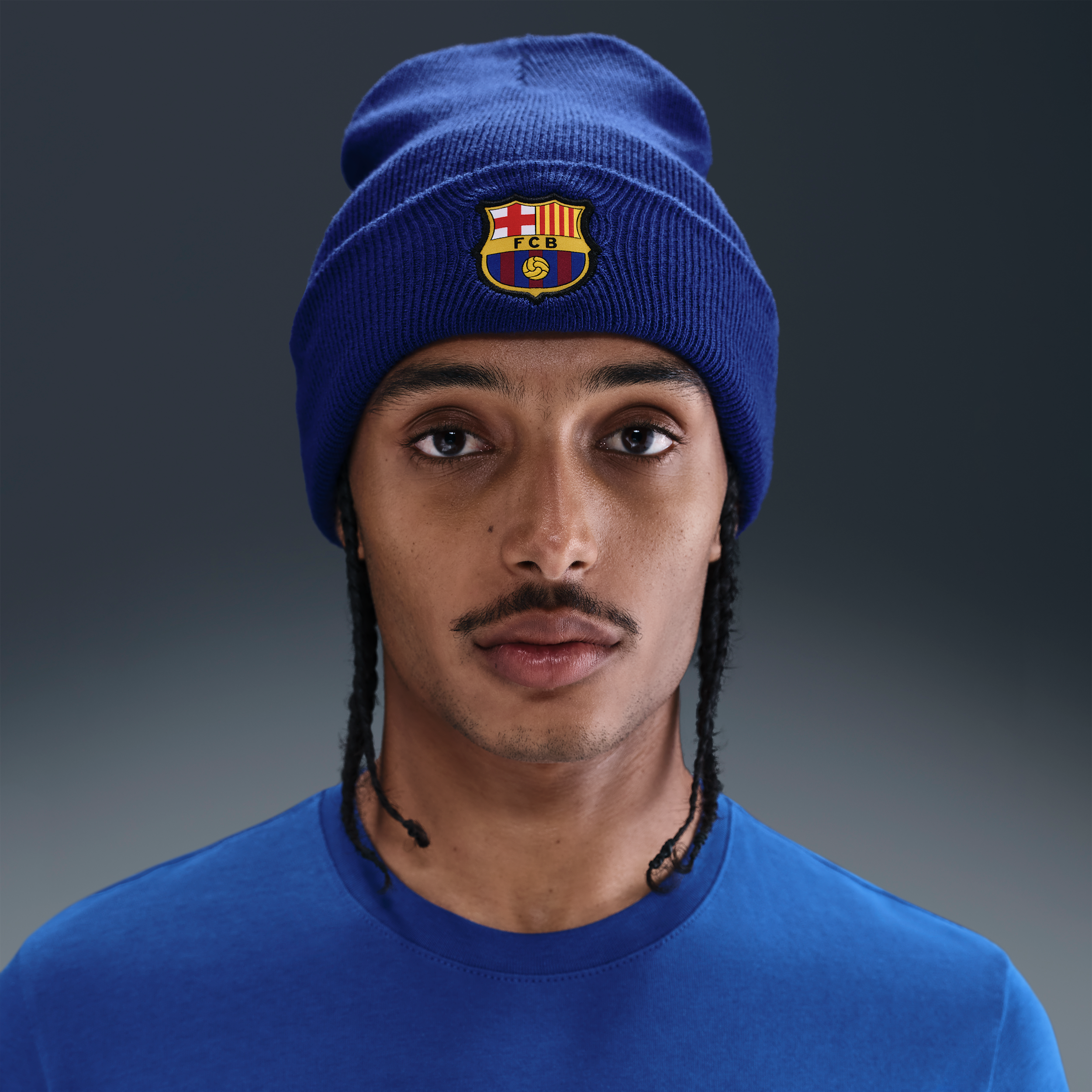 Nike FC Barcelona  Dry-FIT Peak beanie - Blauw