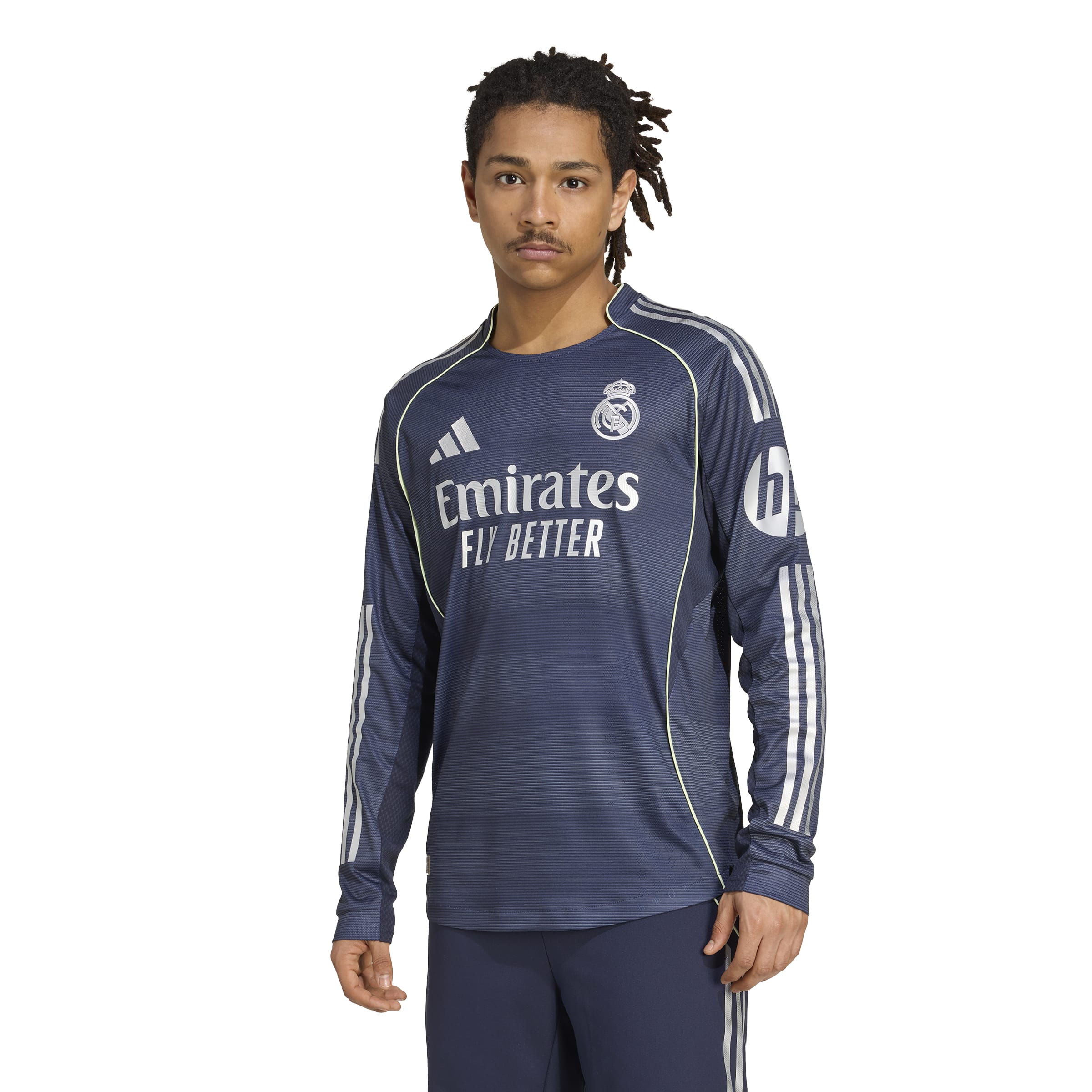 Adidas Real Madrid Uitshirt Lange Mouwen Authentic 2025-2026