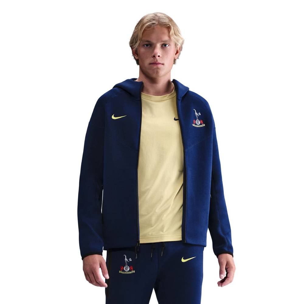 Nike Tottenham Hotspur Tech Fleece Vest 2025-2026 Donkerblauw Geel