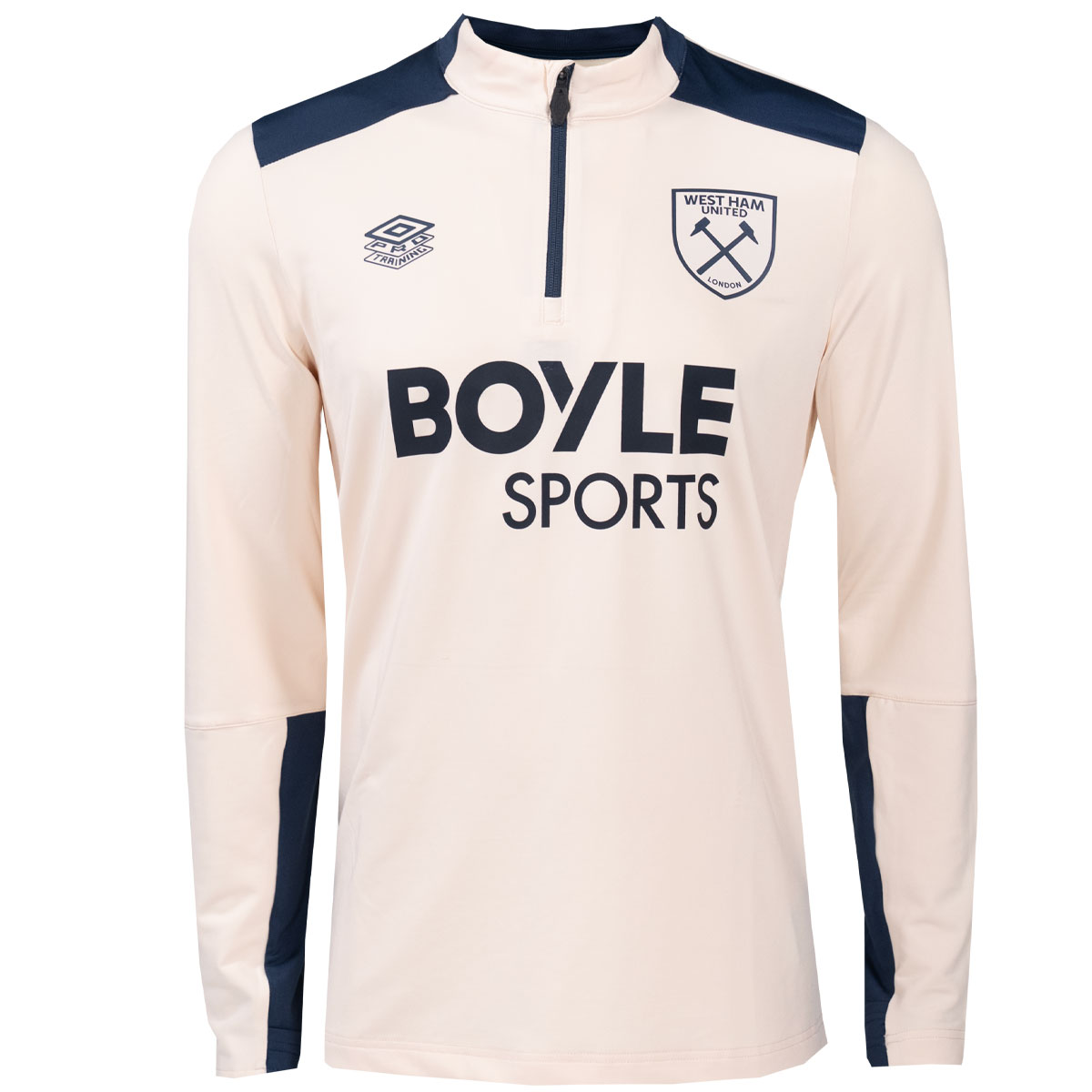 Umbro West Ham United Trainingstrui 1/4-Zip 2025-2026 Beige