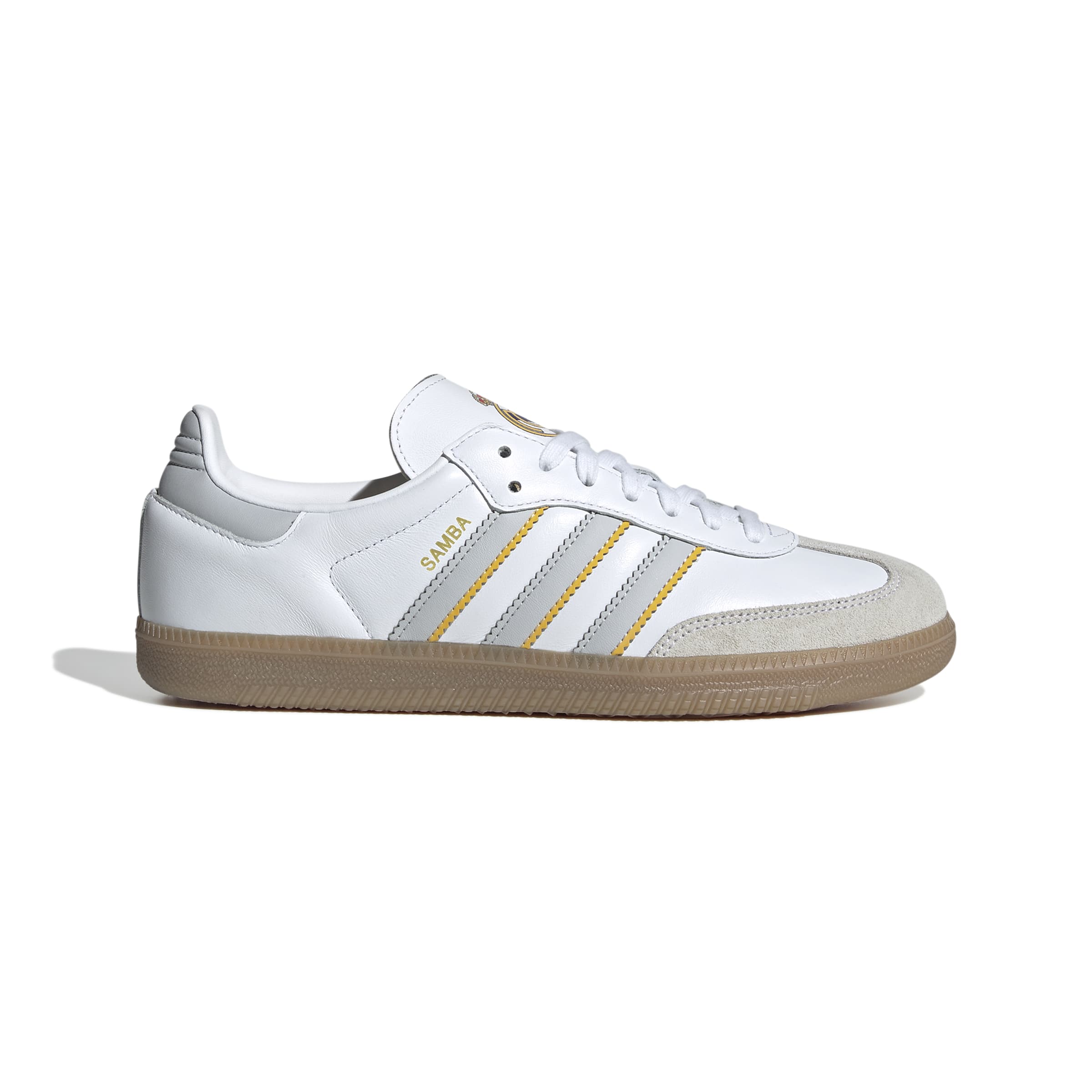 Adidas Samba Real Madrid Sneakers Wit Lichtgrijs Geel