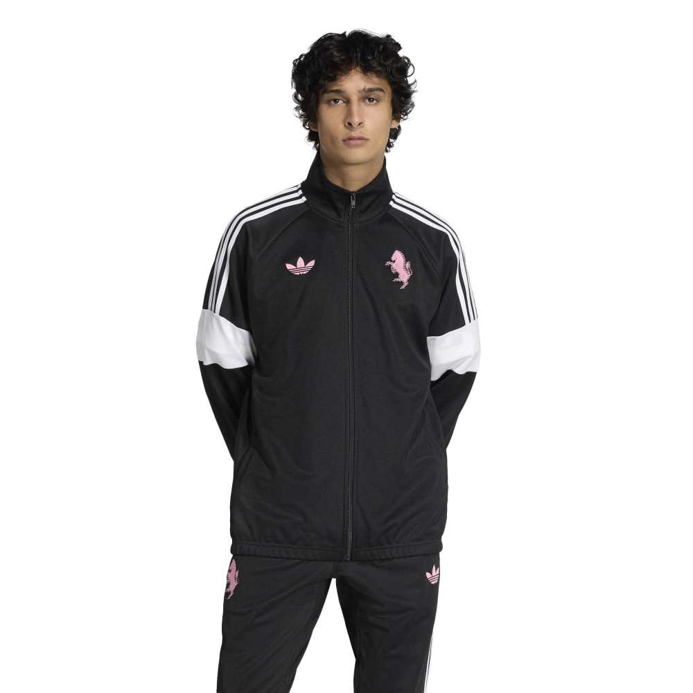 Adidas Juventus Lifestyler Trainingsjack Zwart Wit Roze