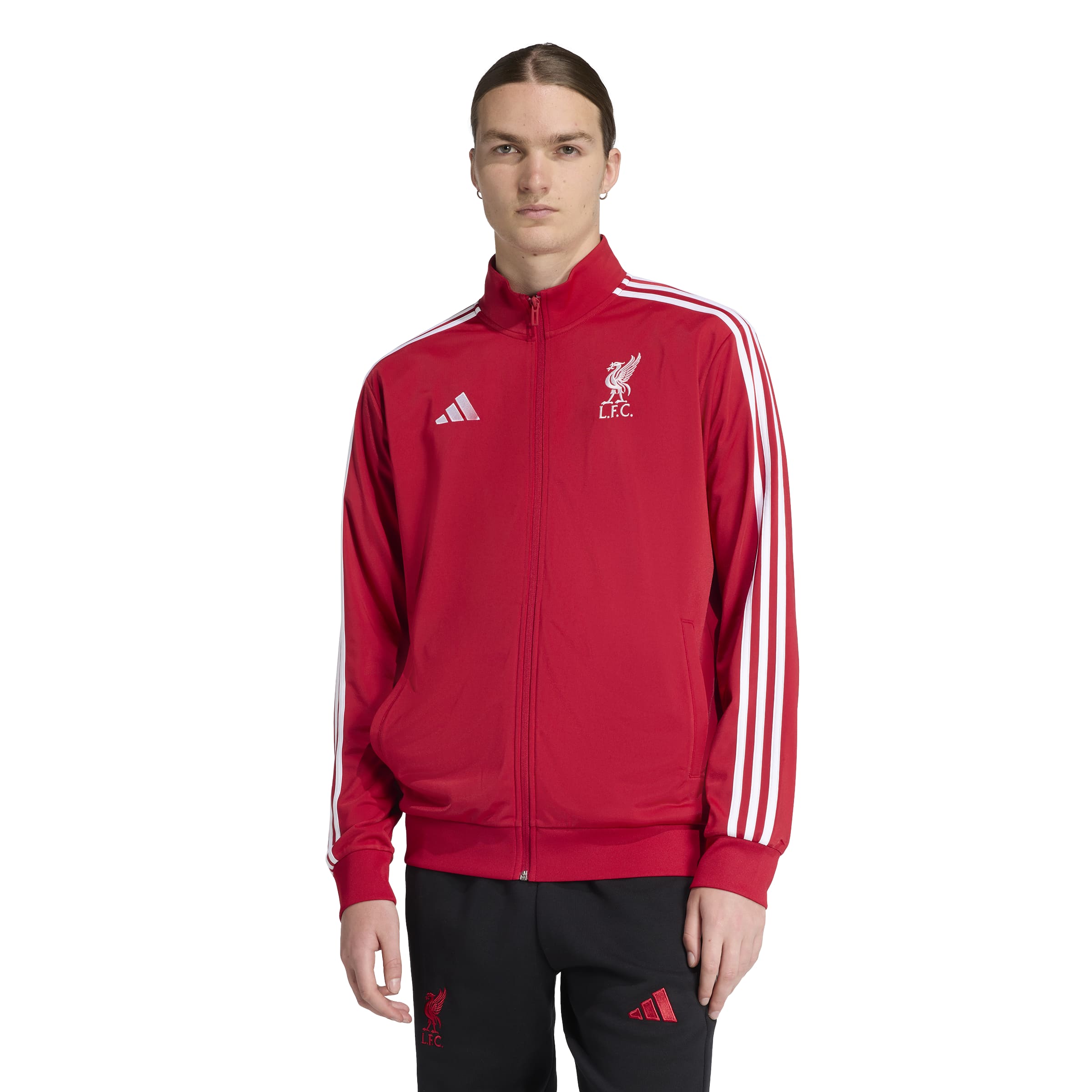 Adidas Liverpool DNA Trainingsjack Rood Wit