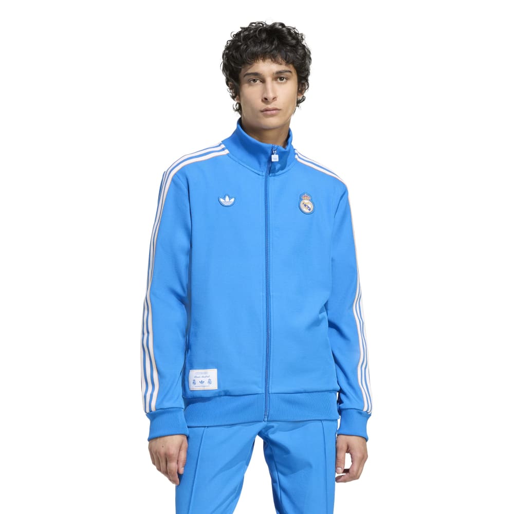 Adidas Real Madrid Terrace Icons Trainingsjack Blauw Wit