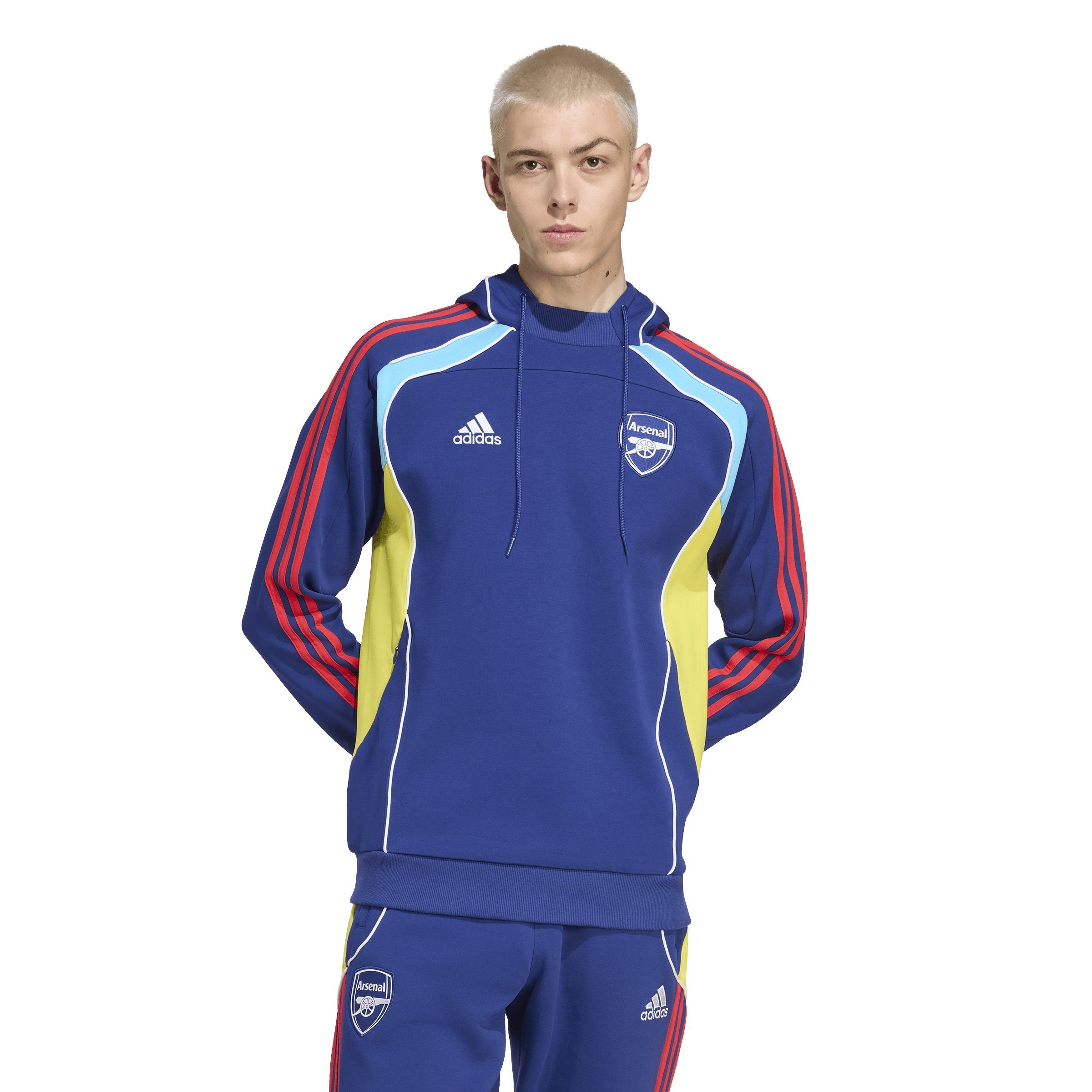 Adidas Arsenal Urban Purist Hoodie 2025-2026 Donkerblauw Rood Geel Wit