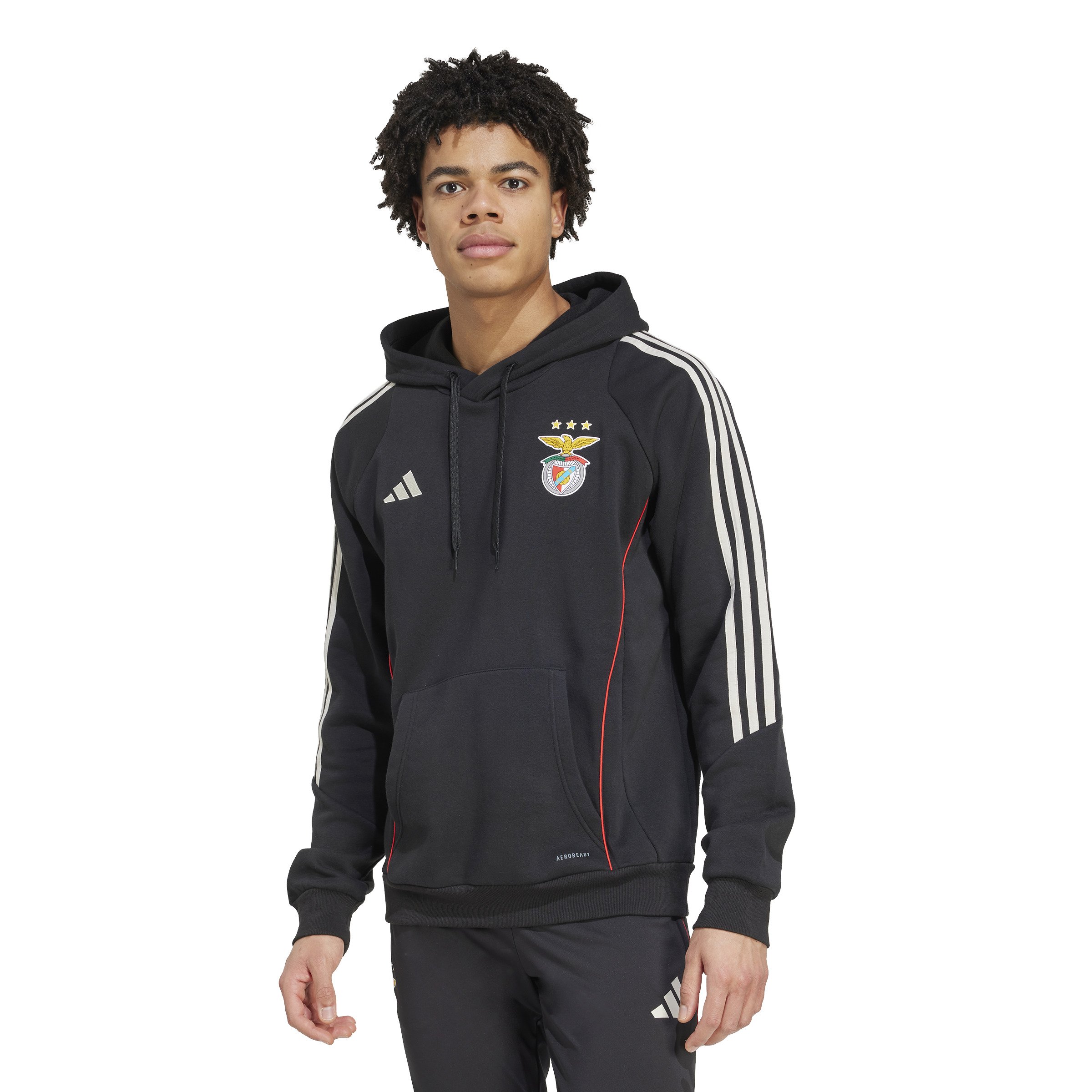 Adidas Benfica Hoodie 2025-2026 Zwart Wit Rood