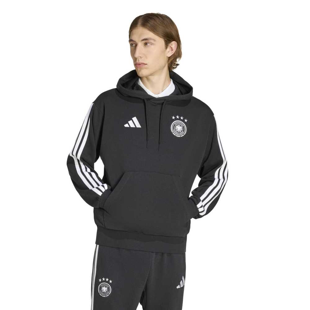Adidas Duitsland DNA Hoodie 2026-2028 Zwart Wit