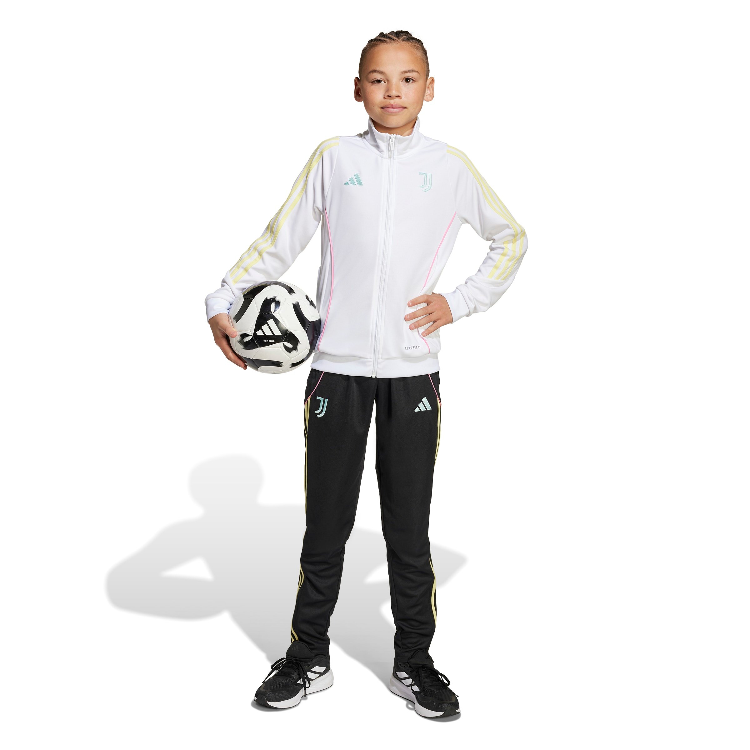 Adidas Juventus Trainingspak Full-Zip 2025-2026 Kids Wit Zwart