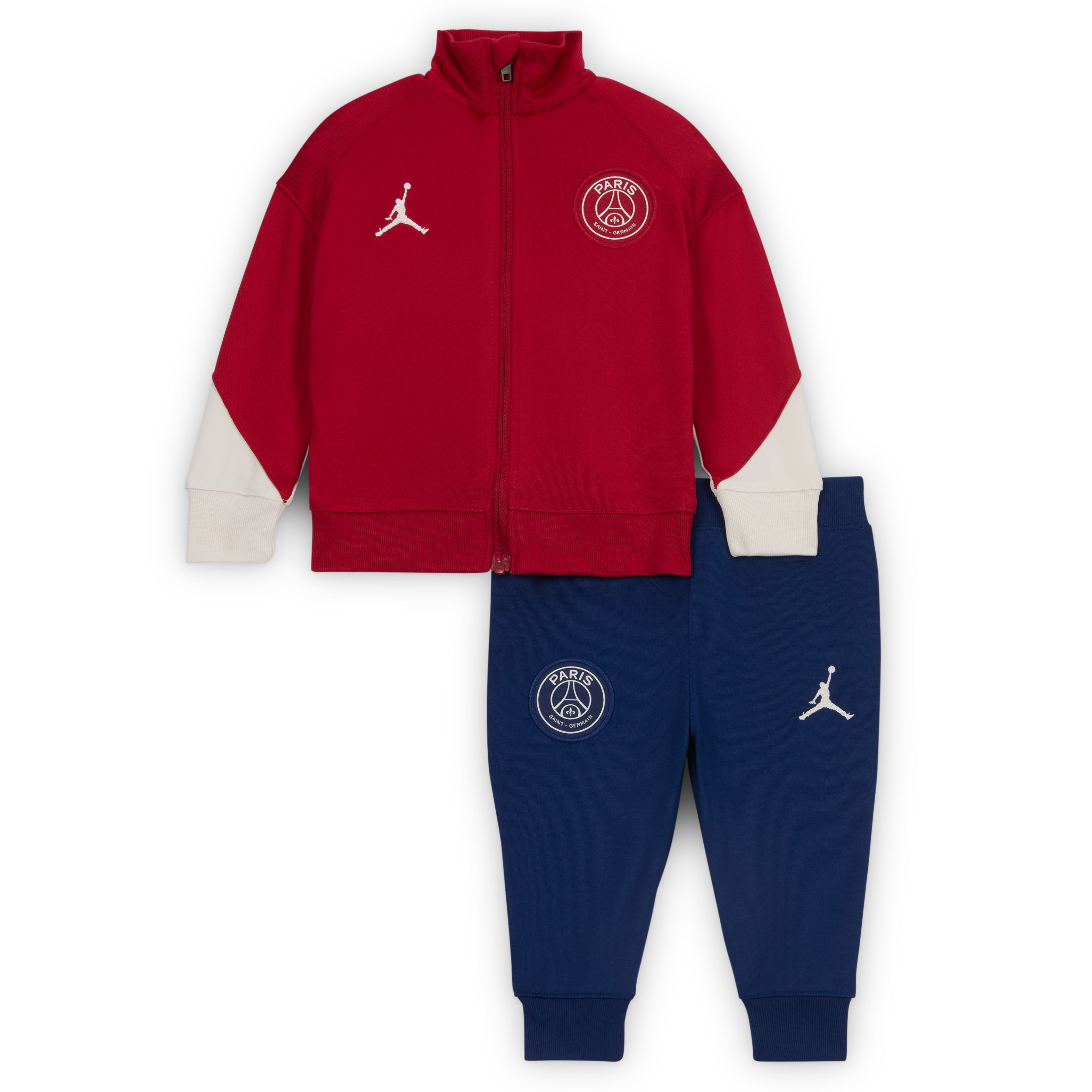 Nike Paris Saint-Germain x Jordan Strike Trainingspak Full-Zip 2024-2025 Baby Rood Blauw Wit