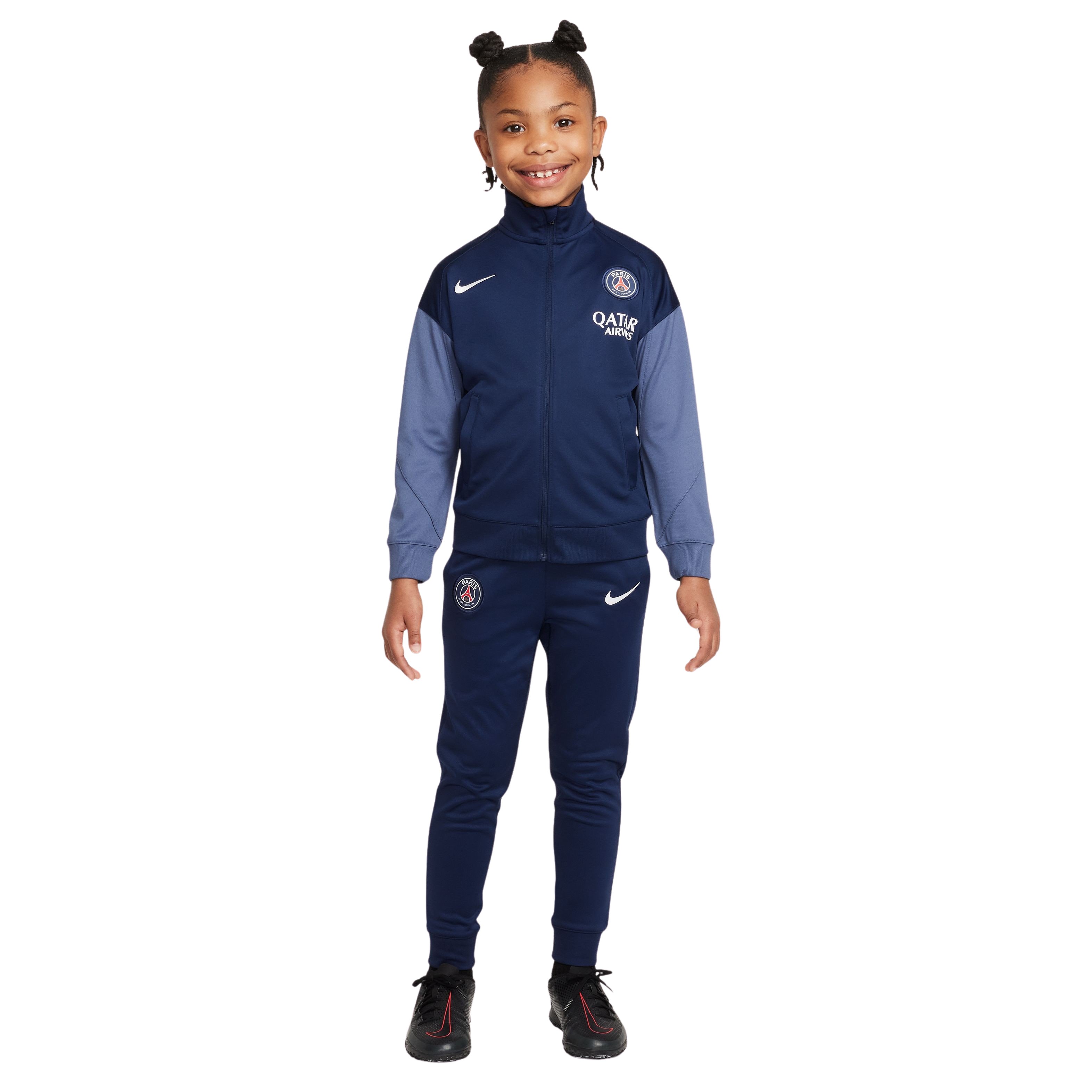 Nike Paris Saint-Germain Strike Trainingspak Full-Zip 2025-2026 Kleuters Donkerblauw Wit