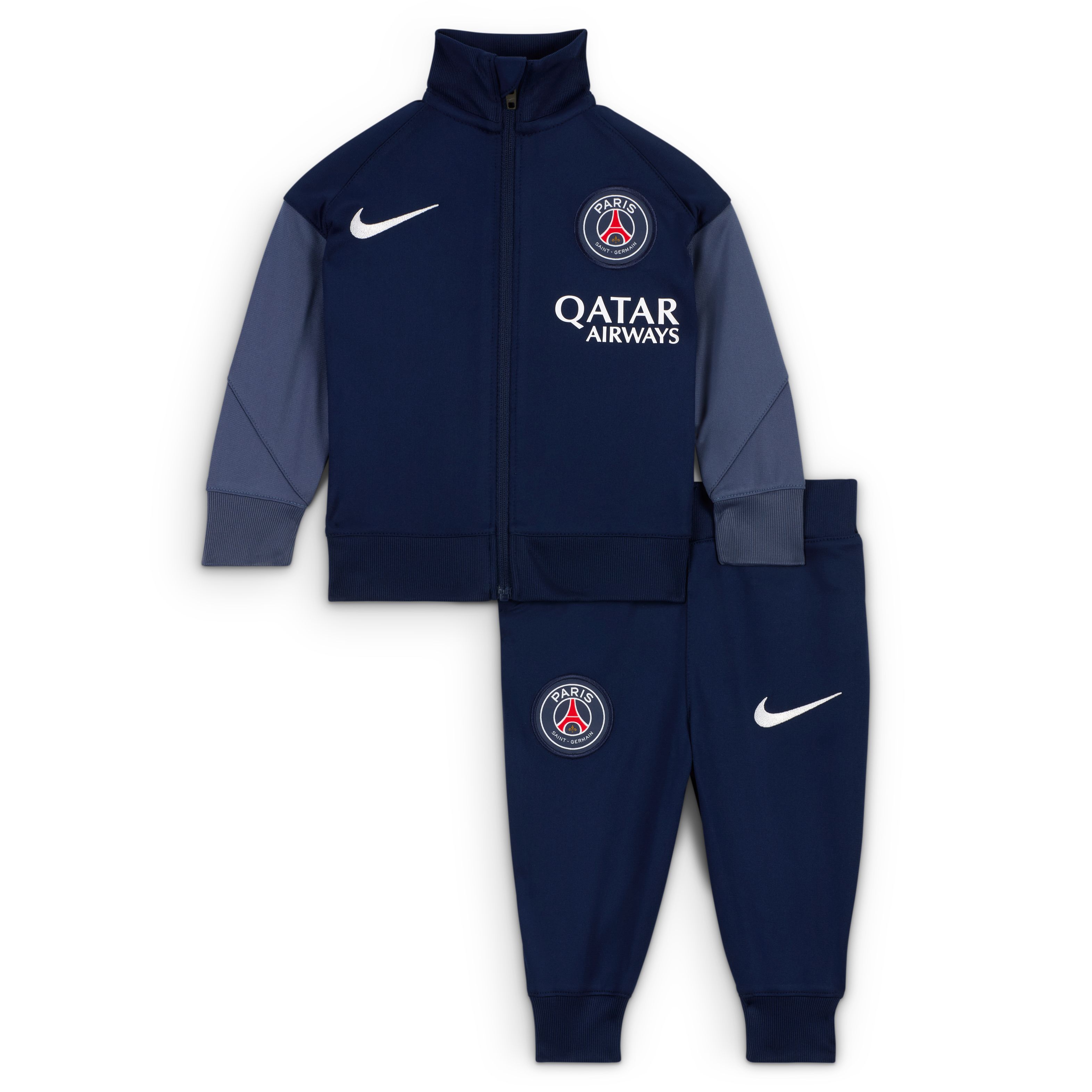 Nike Paris Saint-Germain Strike Trainingspak Full-Zip 2025-2026 Baby Donkerblauw Wit
