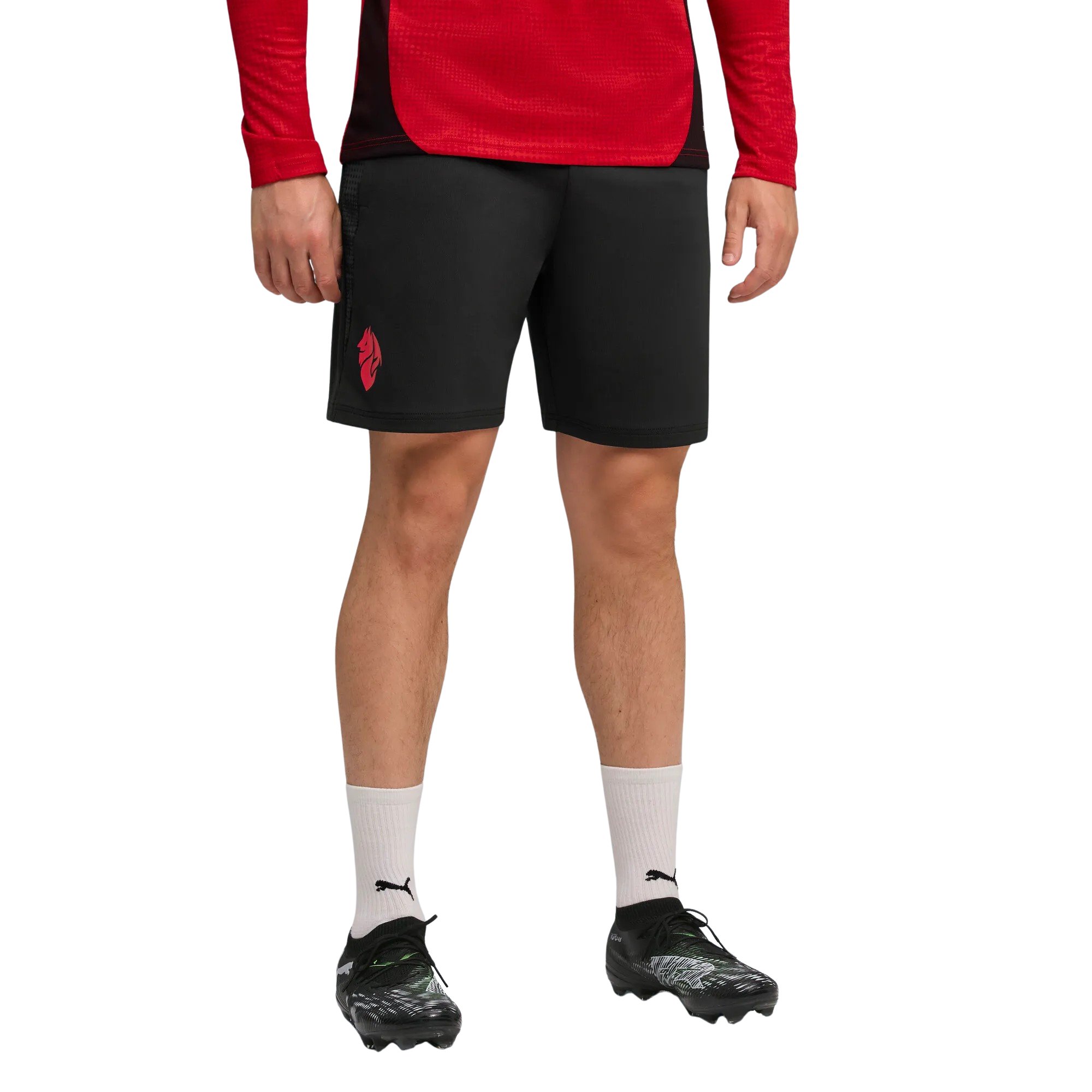 PUMA AC Milan Trainingsbroekje 2025-2026 Zwart Rood