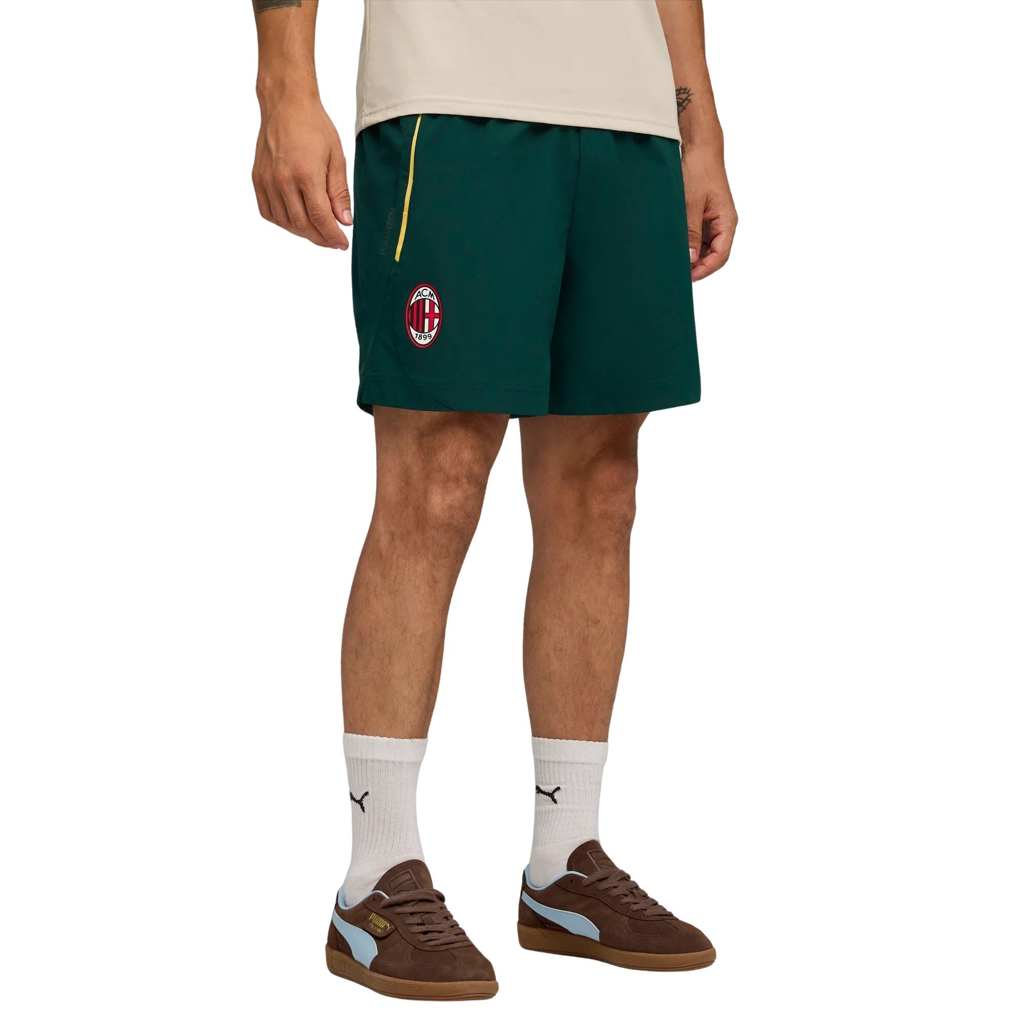 PUMA AC Milan tech Broekje Woven 2025-2026 Donkergroen