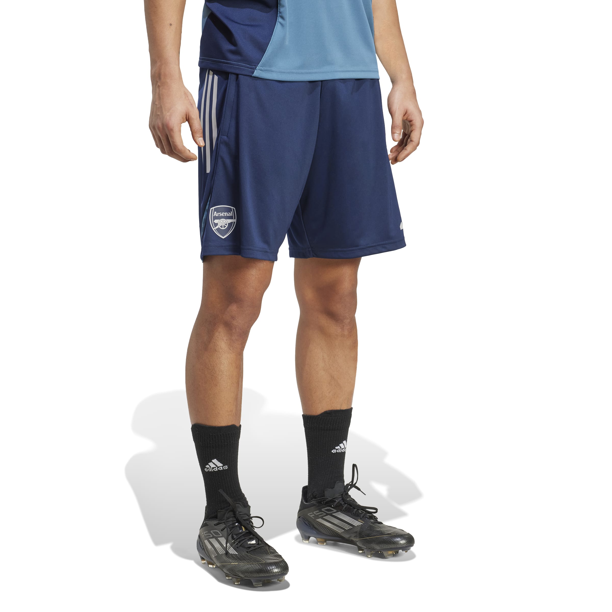 Adidas Arsenal Trainingsbroekje 2025-2026 Donkerblauw Blauw Wit
