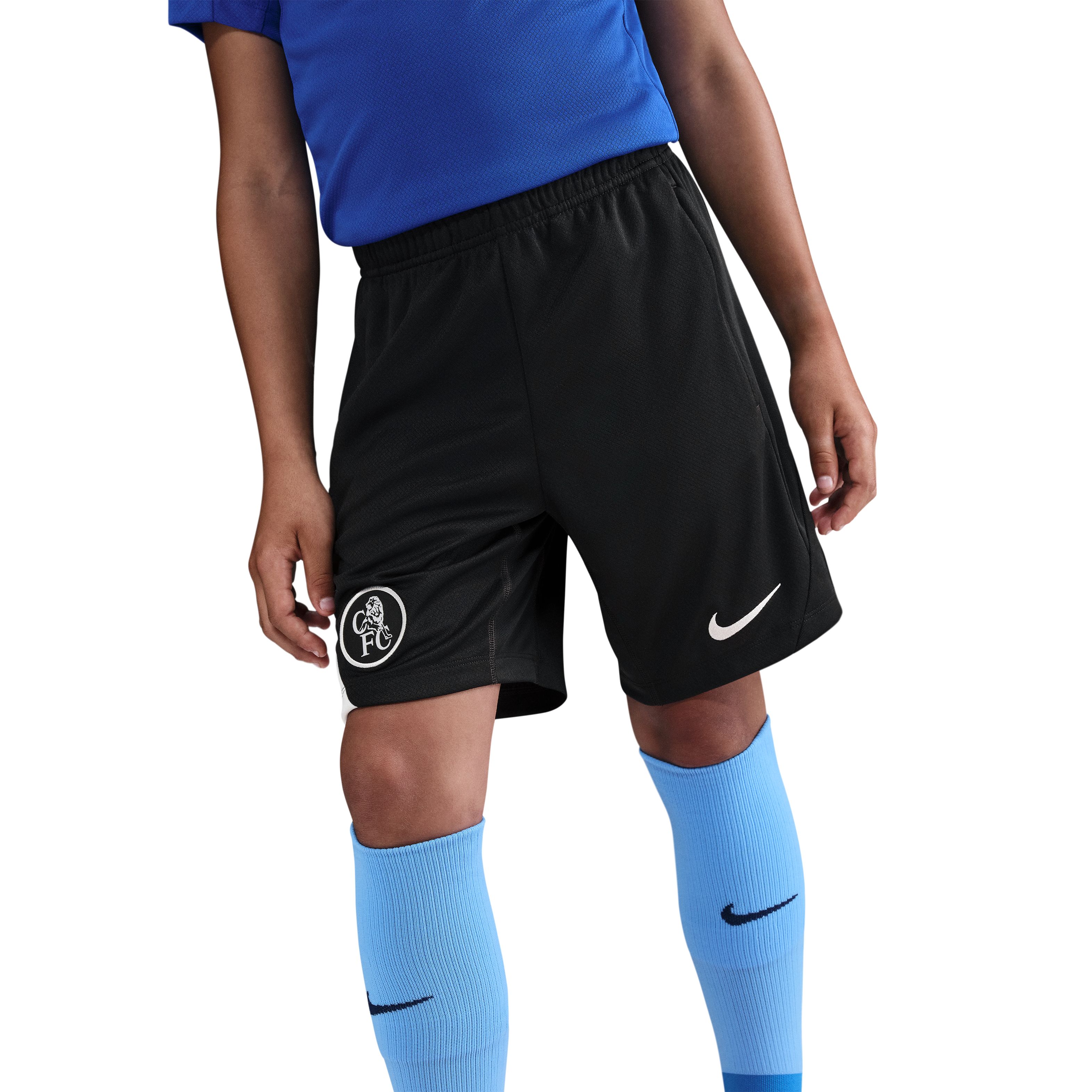 Nike Chelsea Strike Trainingsbroekje 2025-2026 Kids Zwart Wit