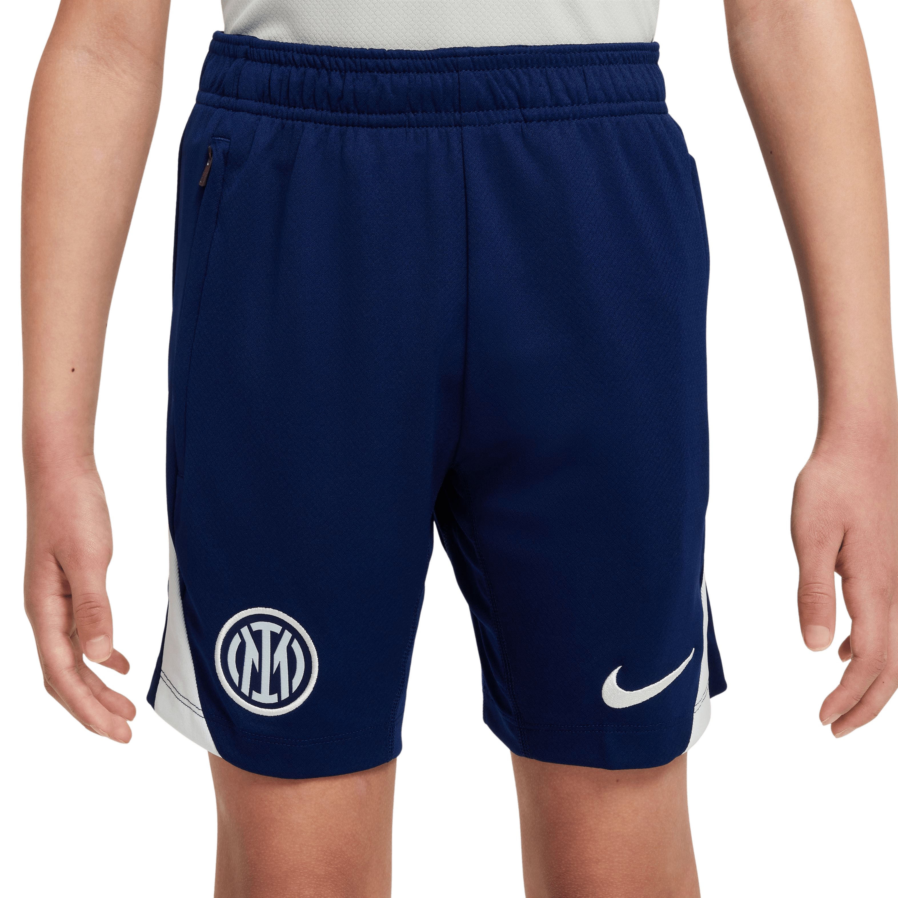 Nike Inter Milan Strike Trainingsbroekje 2025-2026 Kids Donkerblauw Wit