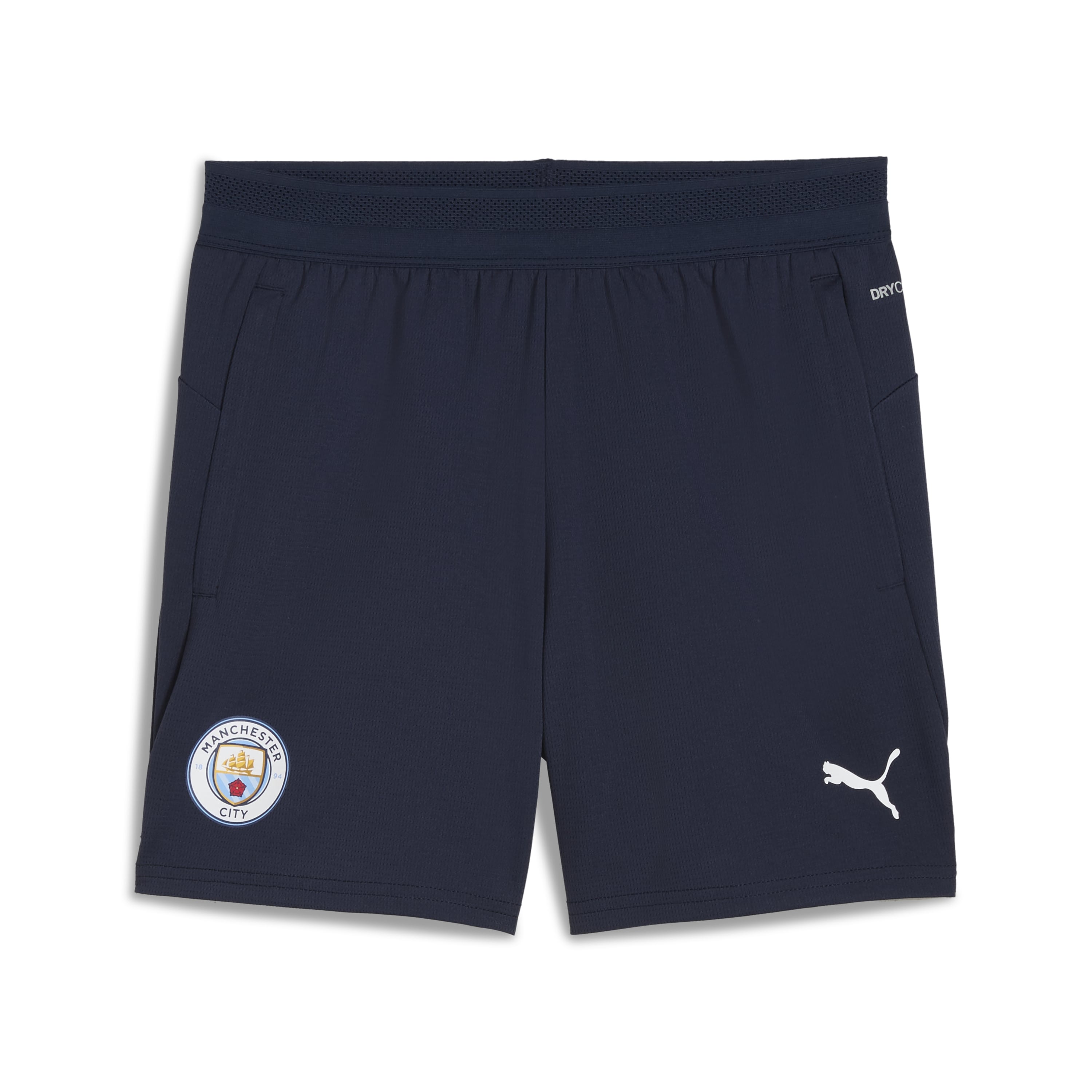 PUMA Manchester City Trainingsbroekje 2025-2026 Kids Donkerblauw Wit