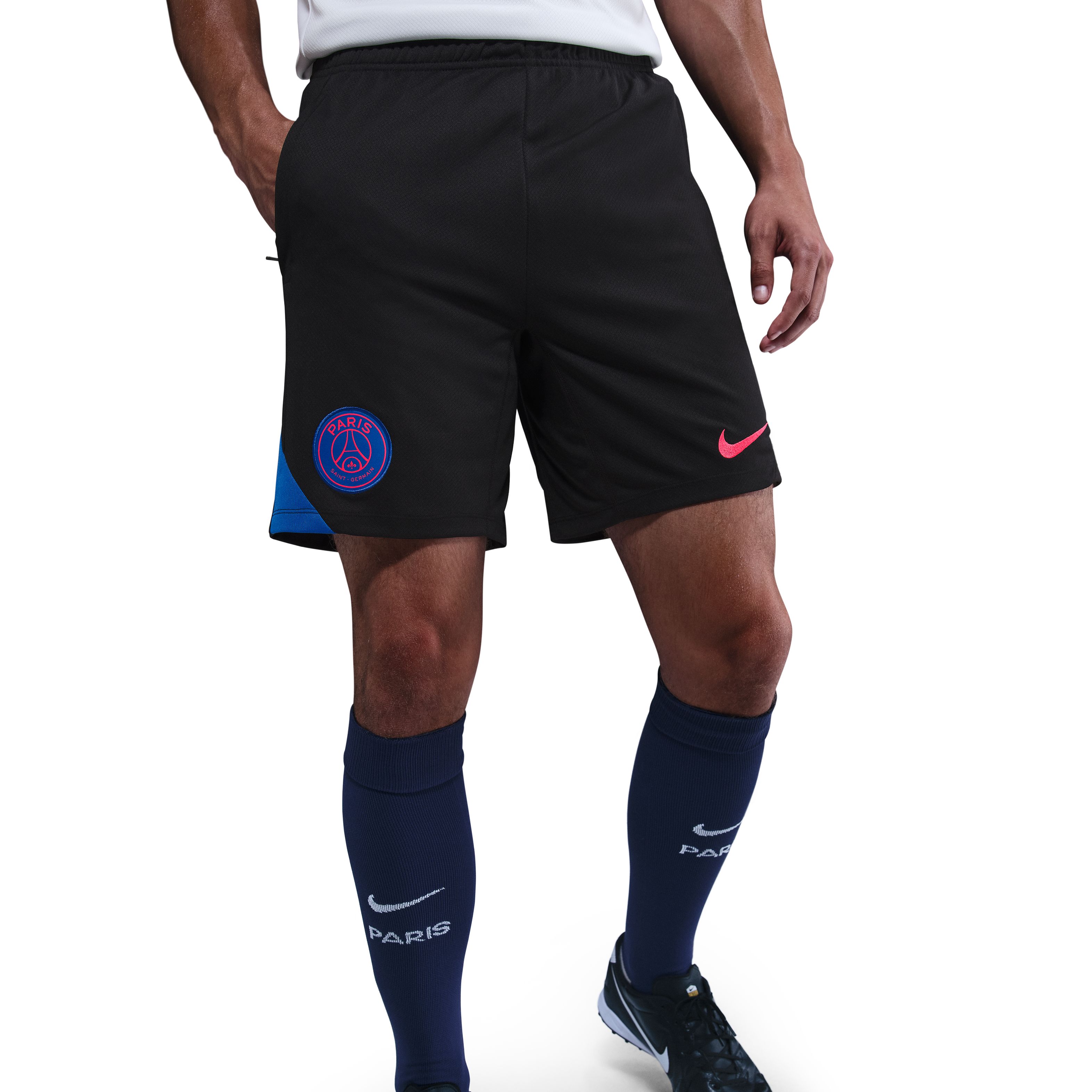 Nike Paris Saint-Germain Strike Trainingsbroekje 2025-2026 Zwart Blauw Rood