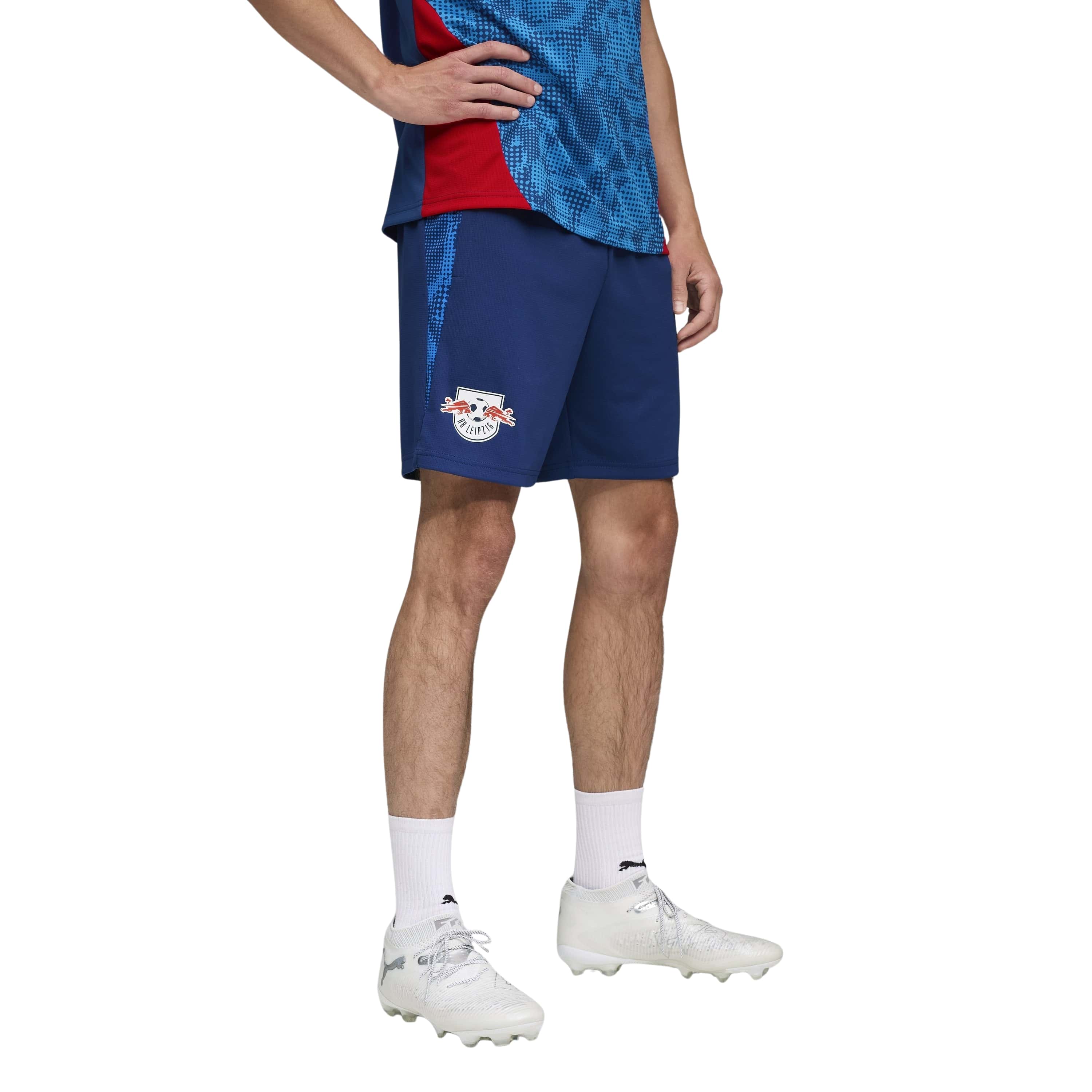 PUMA RB Leipzig Trainingsbroekje 2025-2026 Donkerblauw Blauw Rood