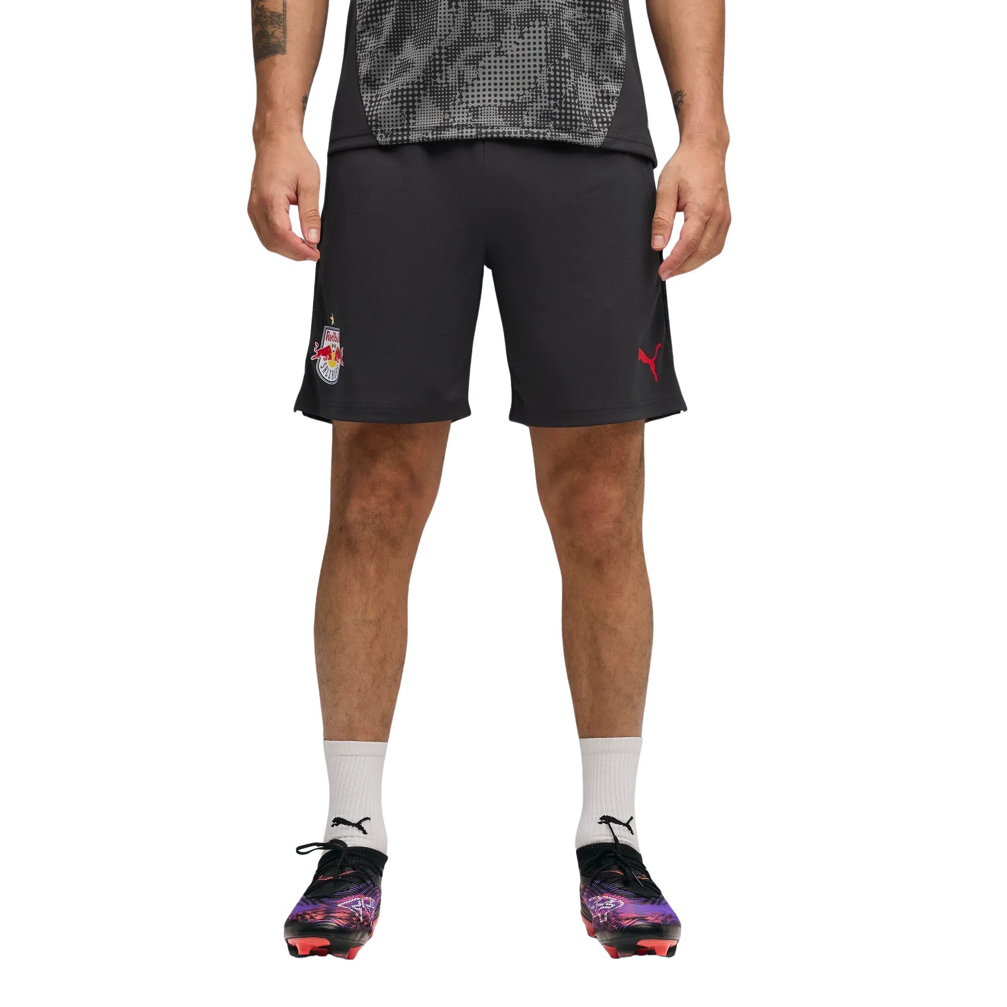 PUMA Red Bull Salzburg Trainingsbroekje 2025-2026 Donkergrijs Zwart Rood