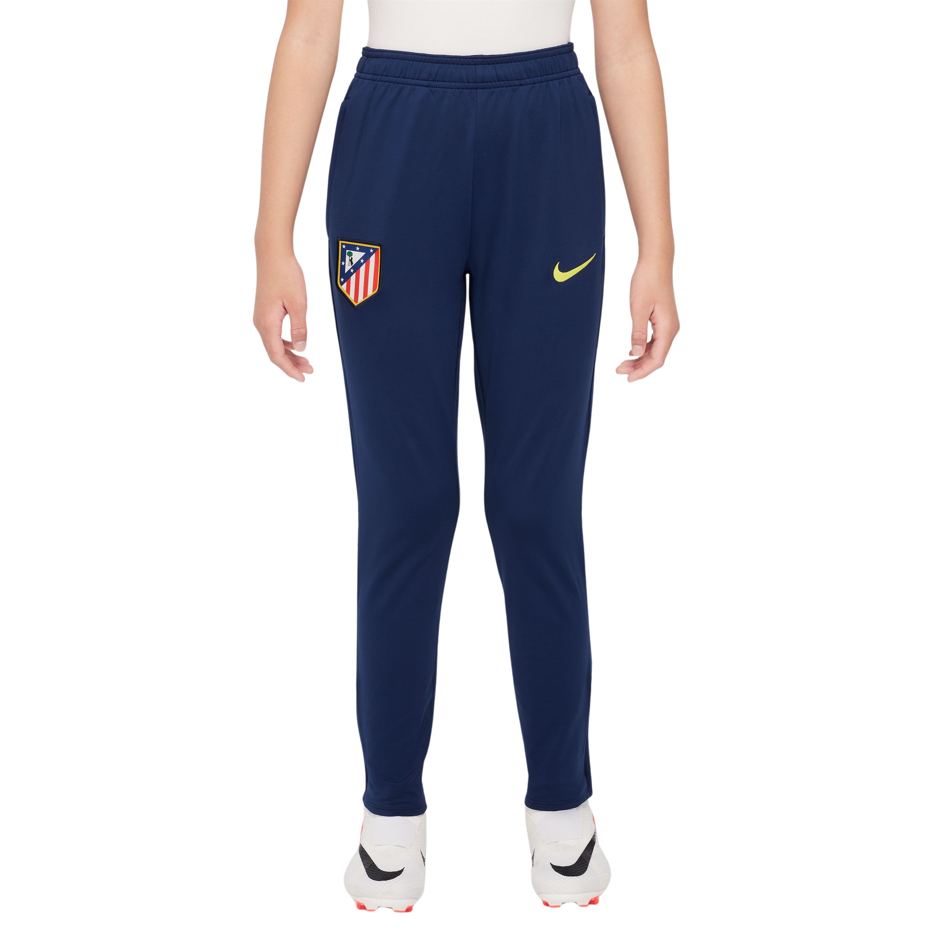 Nike Atletico Madrid Strike Trainingsbroek 2025-2026 Kids Donkerblauw Geel