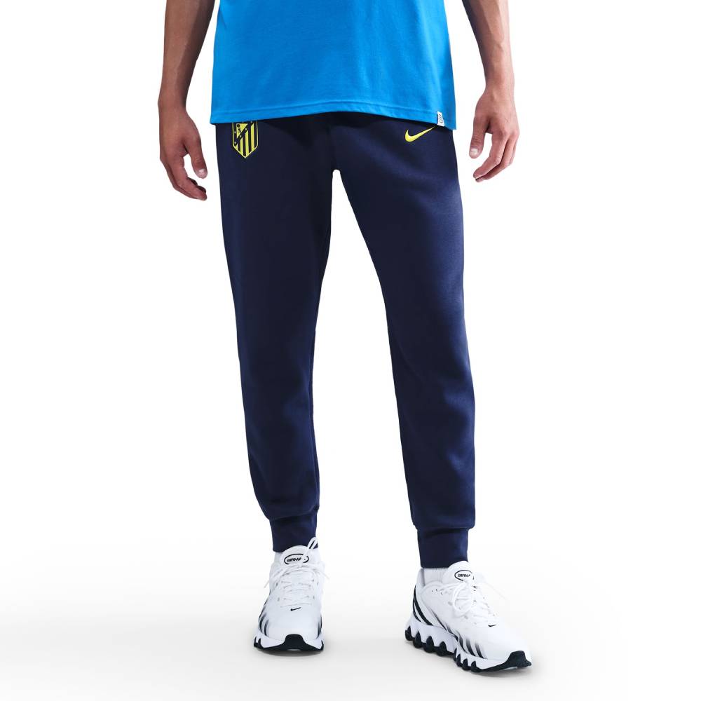 Nike Atletico Madrid Club Joggingbroek 2025-2026 Donkerblauw Felgeel