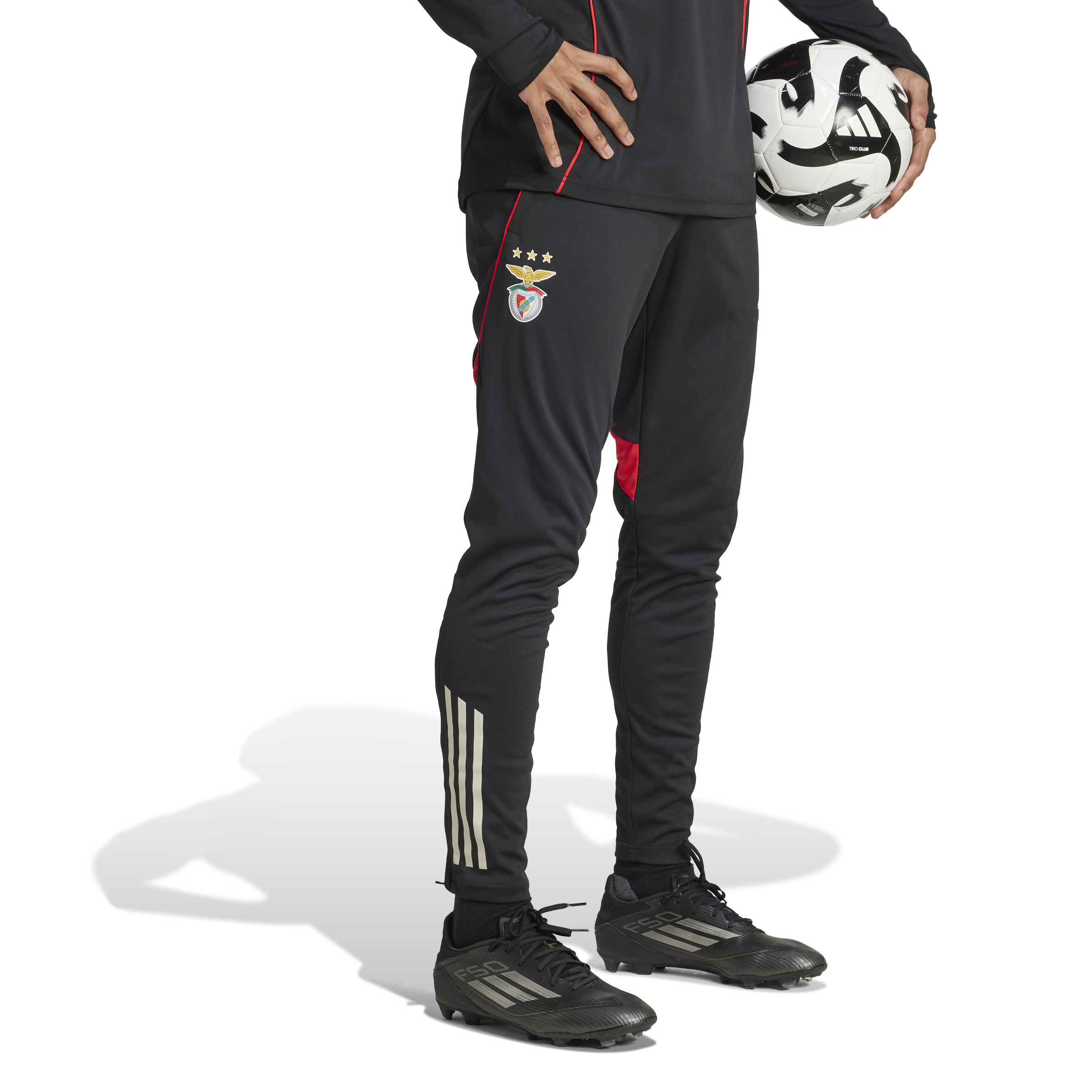 Adidas Benfica Trainingsbroek 2025-2026 Zwart Wit Rood