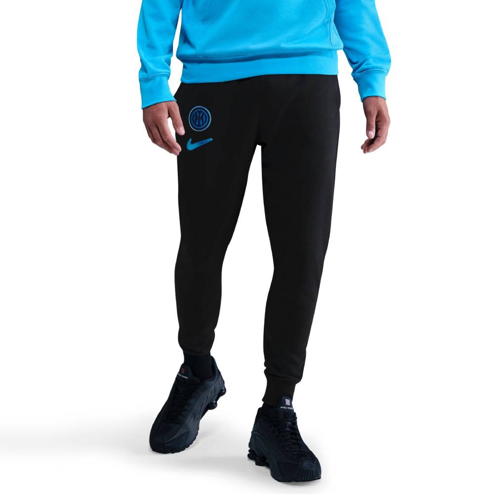 Nike Inter Milan Club Joggingbroek 2025-2026 Zwart Lichtblauw
