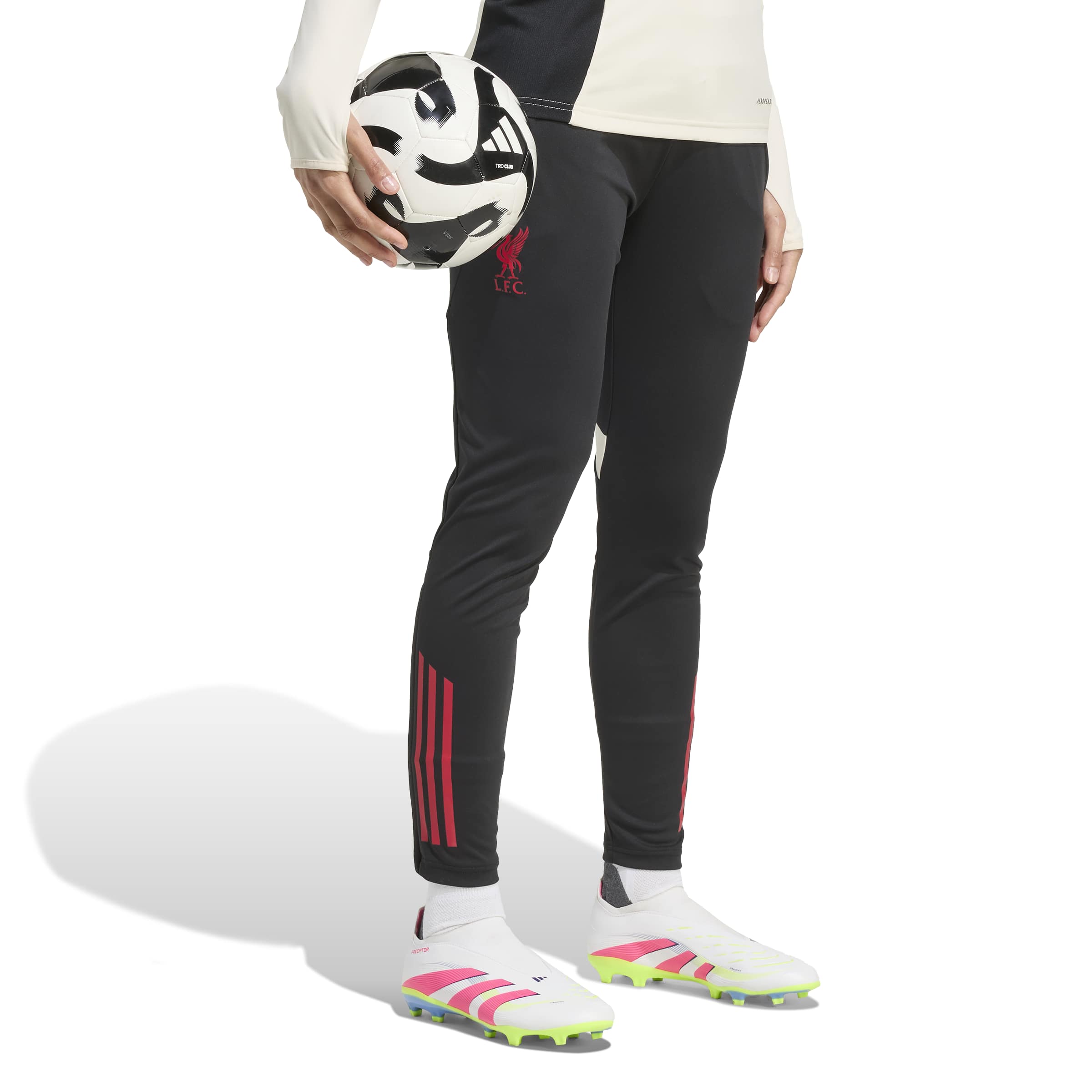 Adidas Liverpool Trainingsbroek 2025-2026 Dames Zwart Rood Wit