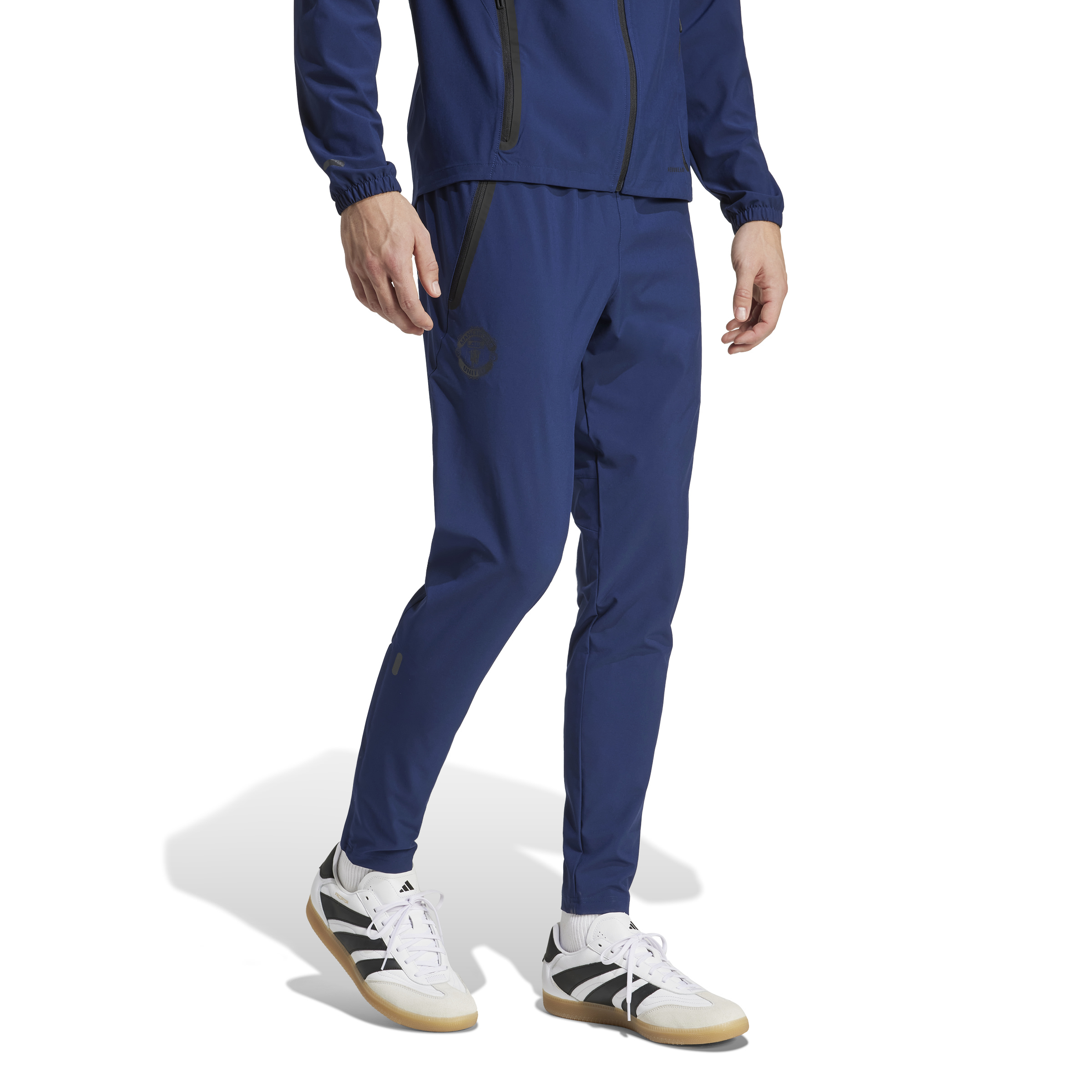 Adidas Manchester United Vis Tech Trainingsbroek 2024-2025 Blauw