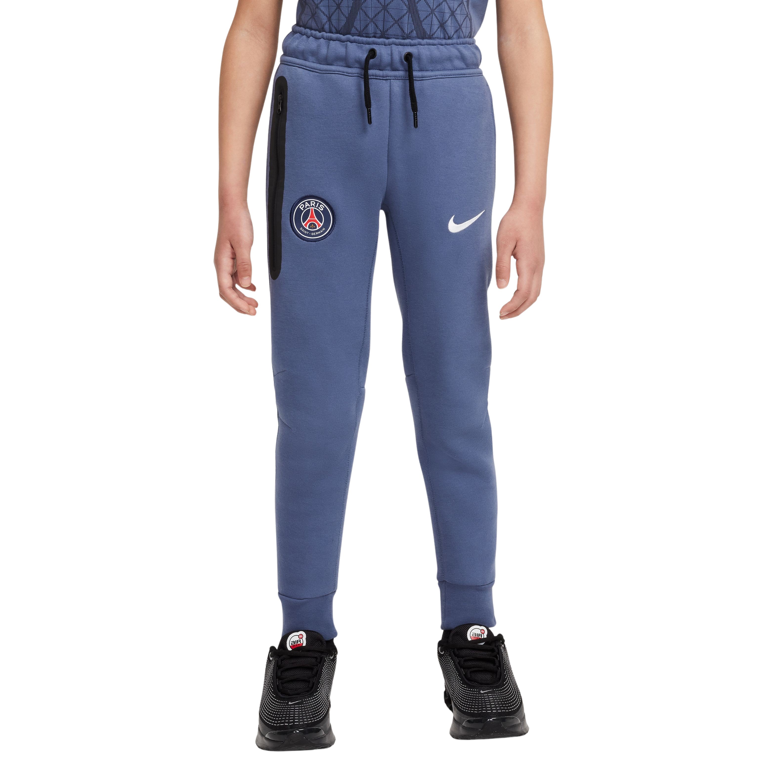 Nike Paris Saint-Germain Tech Fleece Joggingbroek 2025-2026 Kids Blauw Wit