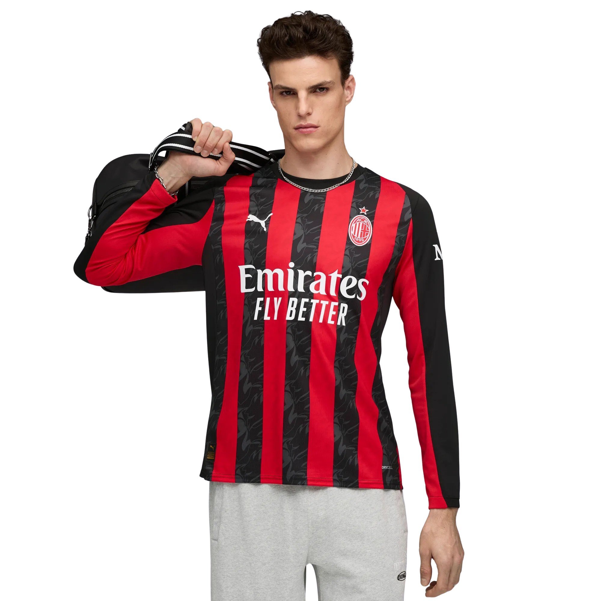 PUMA AC Milan Thuisshirt Lange Mouwen 2025-2026