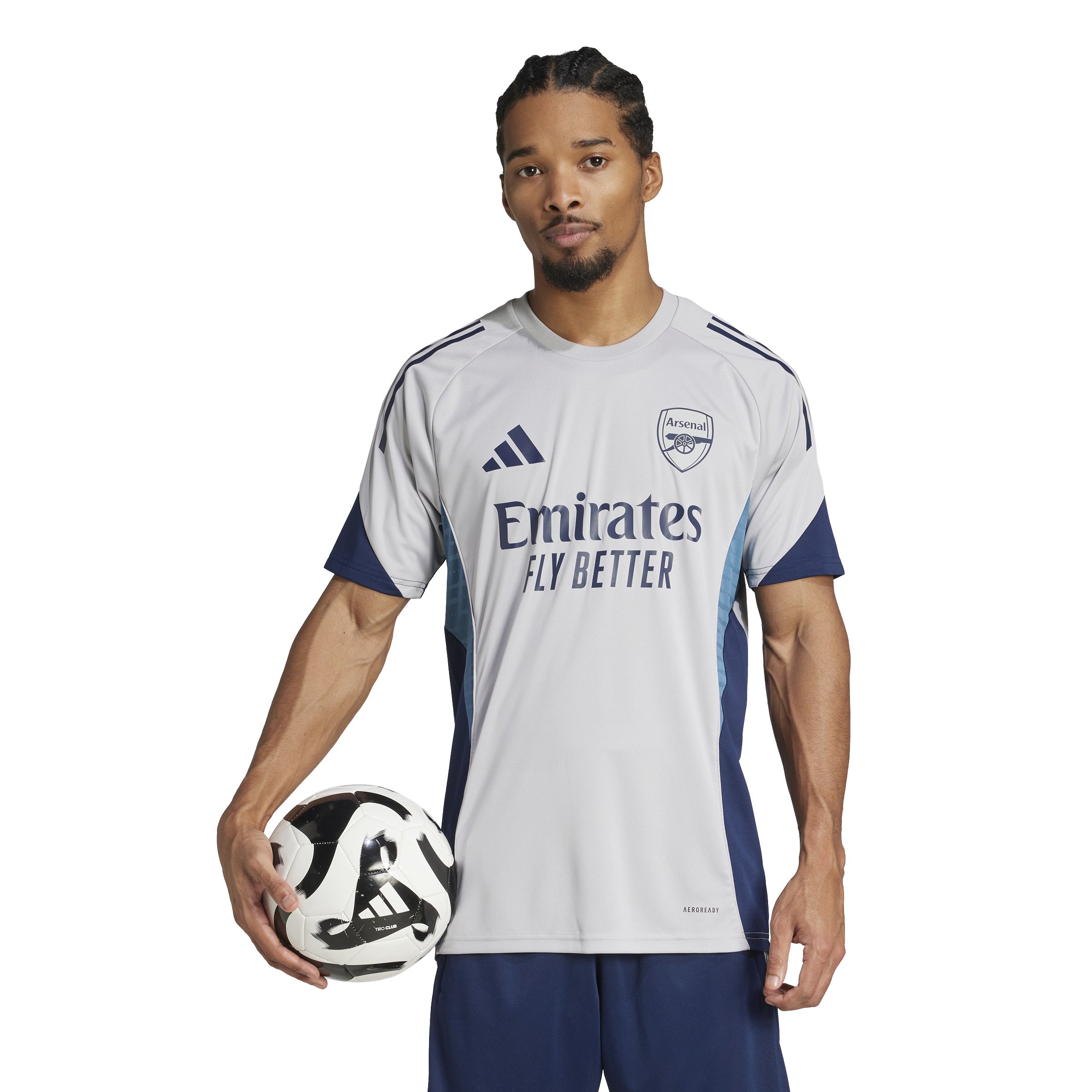 Adidas Arsenal Trainingsshirt 2025-2026 Grijs Donkerblauw Blauw