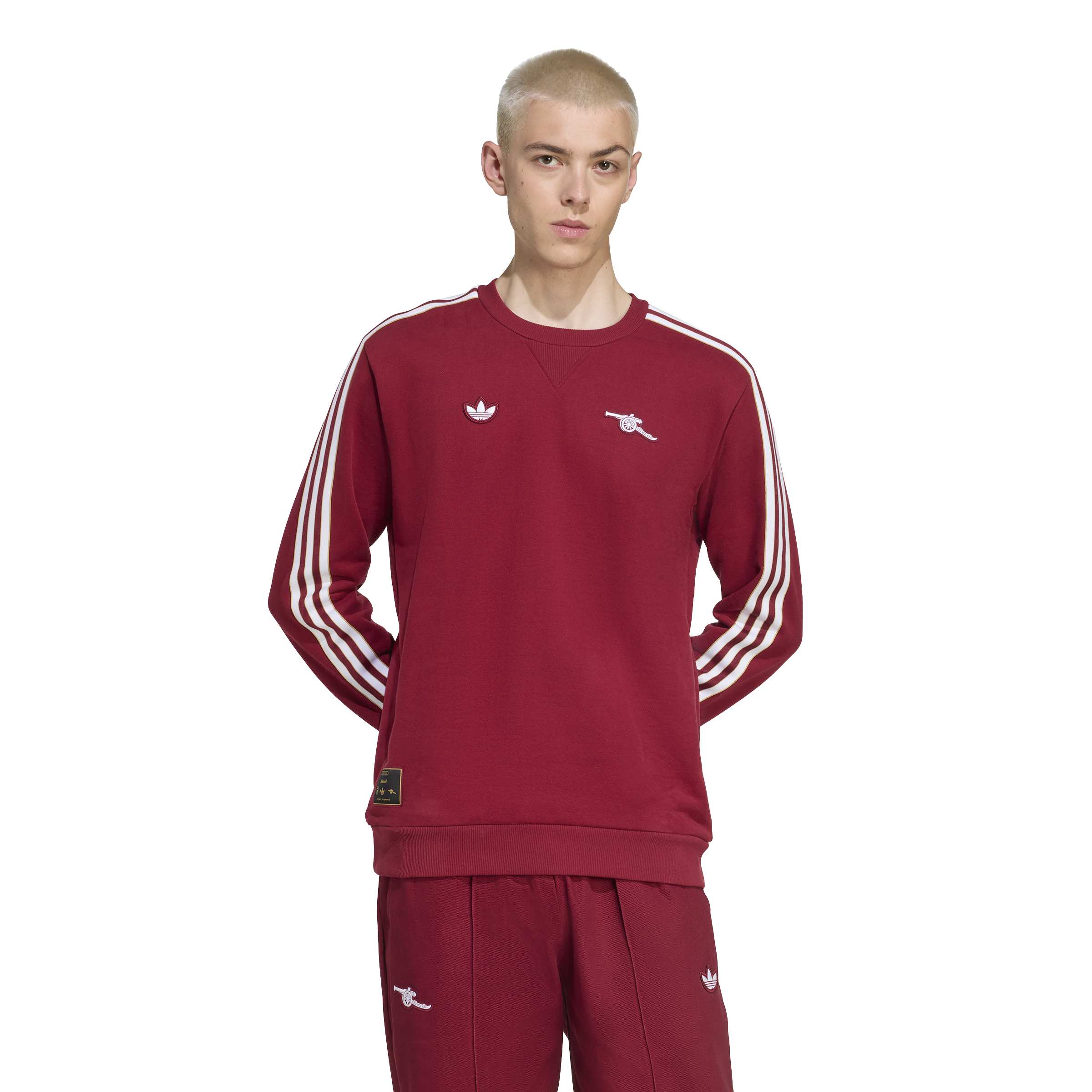 Adidas Arsenal Terrace Icons Crew Sweater Rood Wit