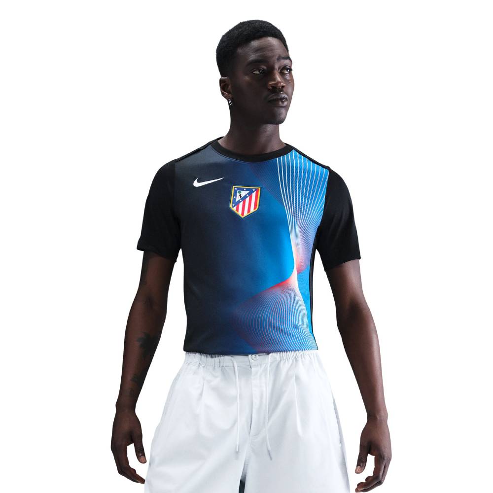 Nike Atletico Madrid Pre-Match Trainingsshirt 2025-2026 Zwart Blauw