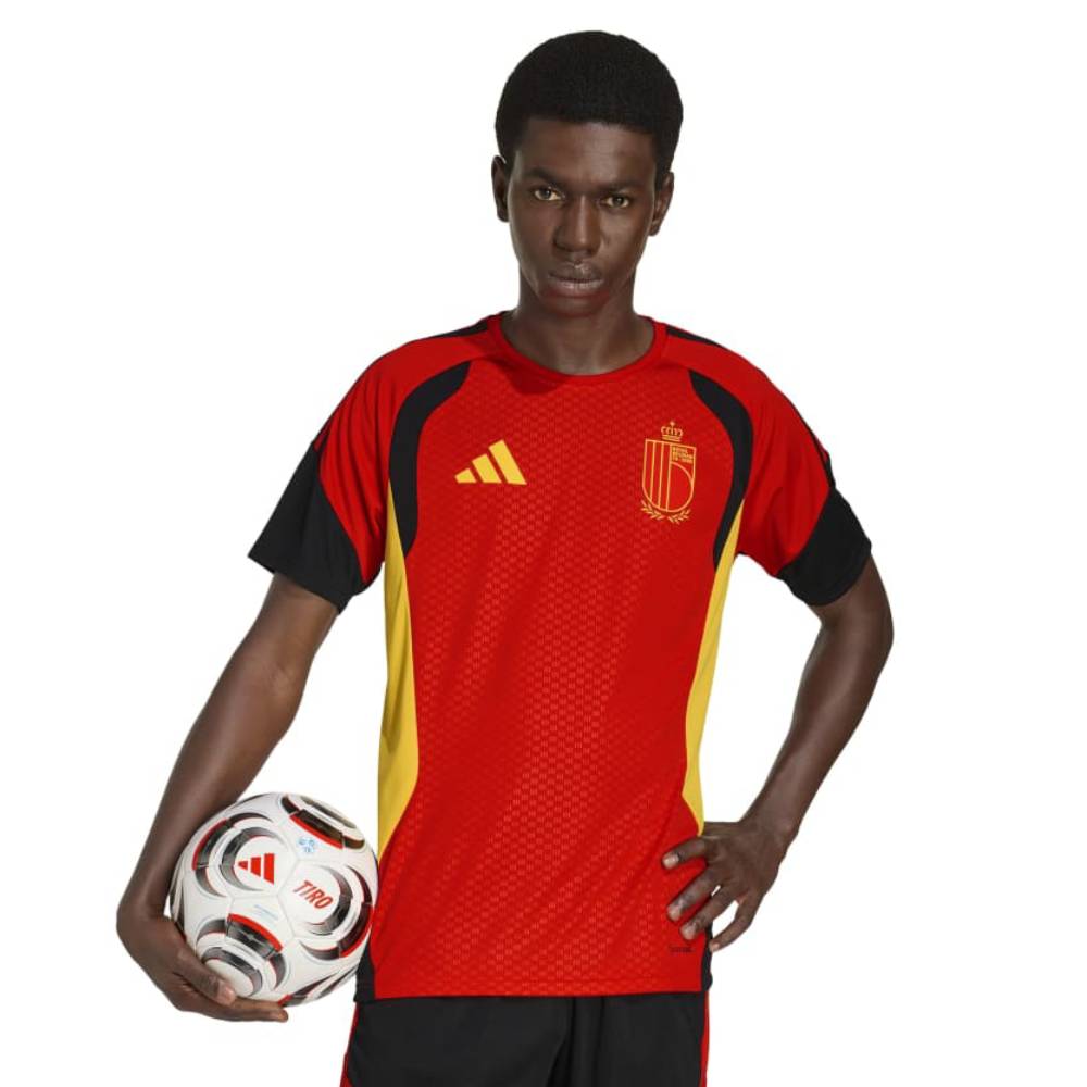 Adidas België Trainingsshirt 2026-2028 Rood Geel Zwart
