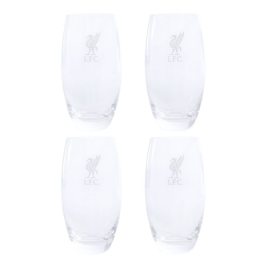 Liverpool FC Liverpool Glas Liverbird 4 Pak - Grijs