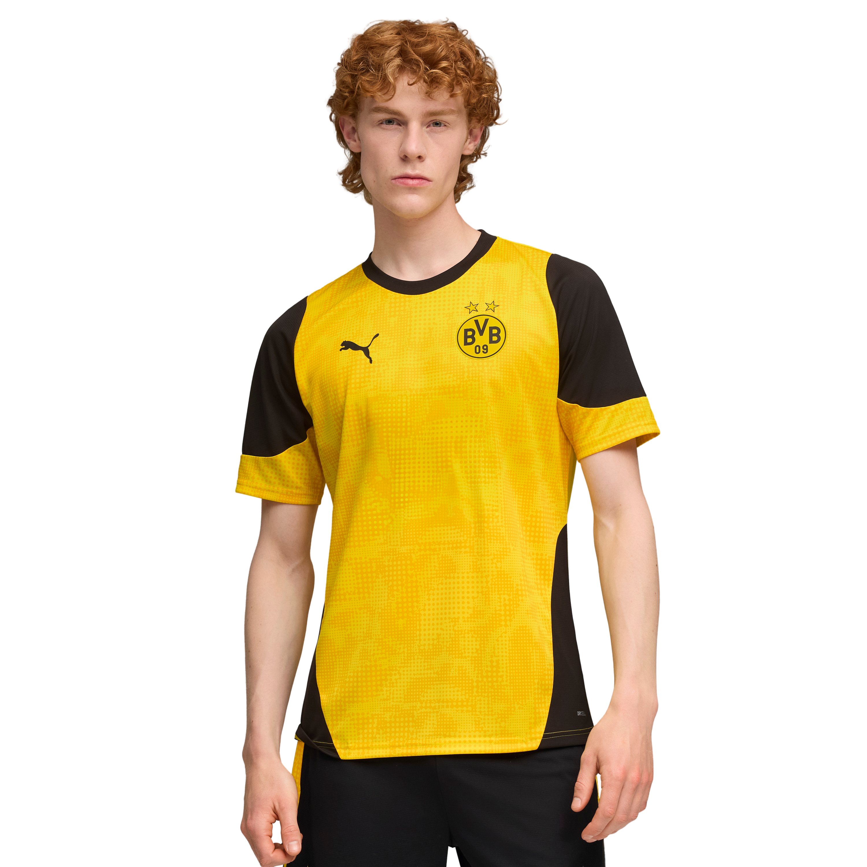 PUMA Borussia Dortmund Trainingsshirt 2025-2026 Geel Zwart
