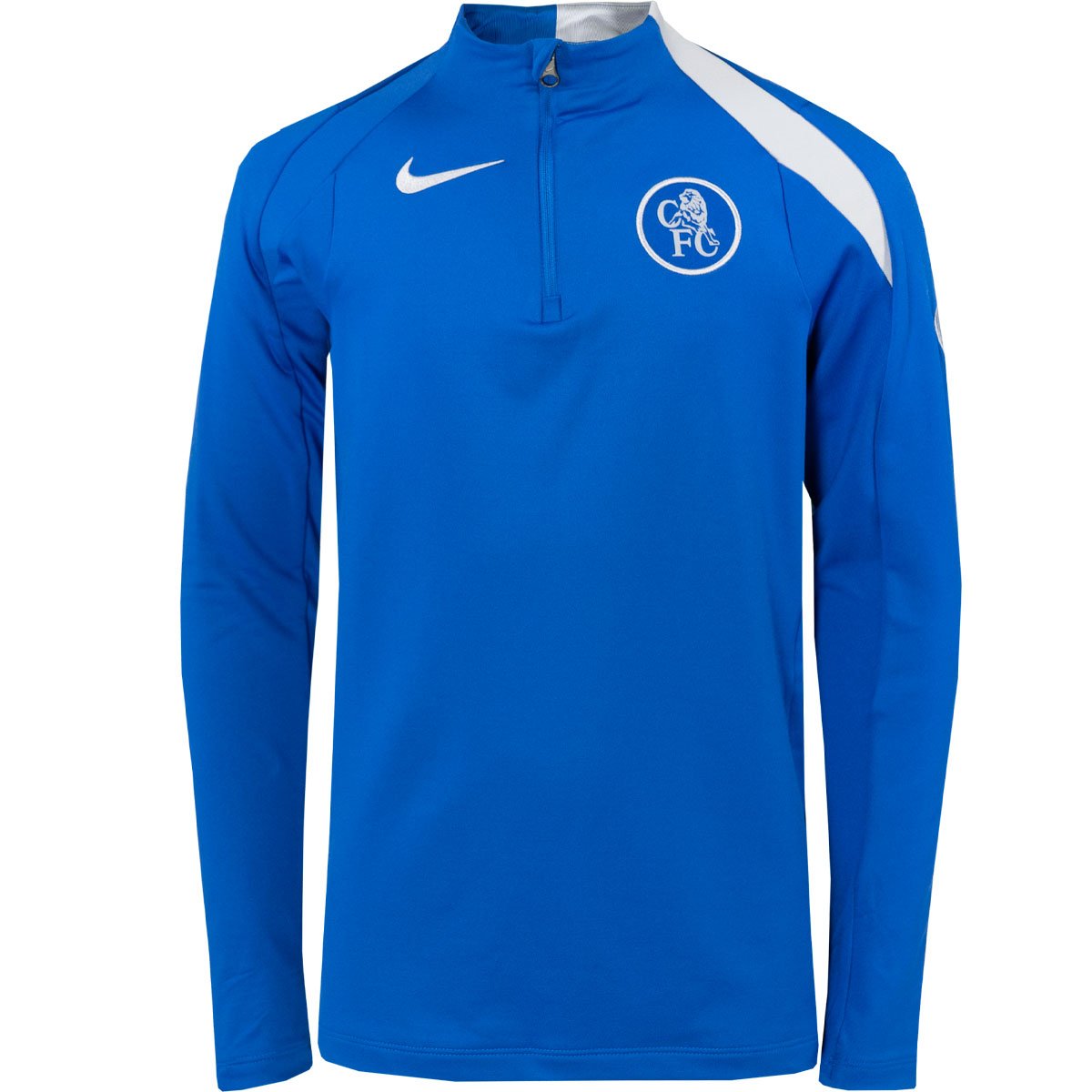 Nike Chelsea Strike Trainingstrui 1/4-Zip 2025-2026 Kids Blauw Wit