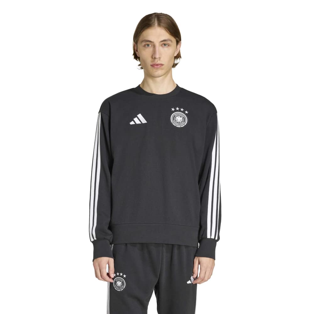 Adidas Duitsland DNA Crew Sweater 2026-2028 Zwart Wit