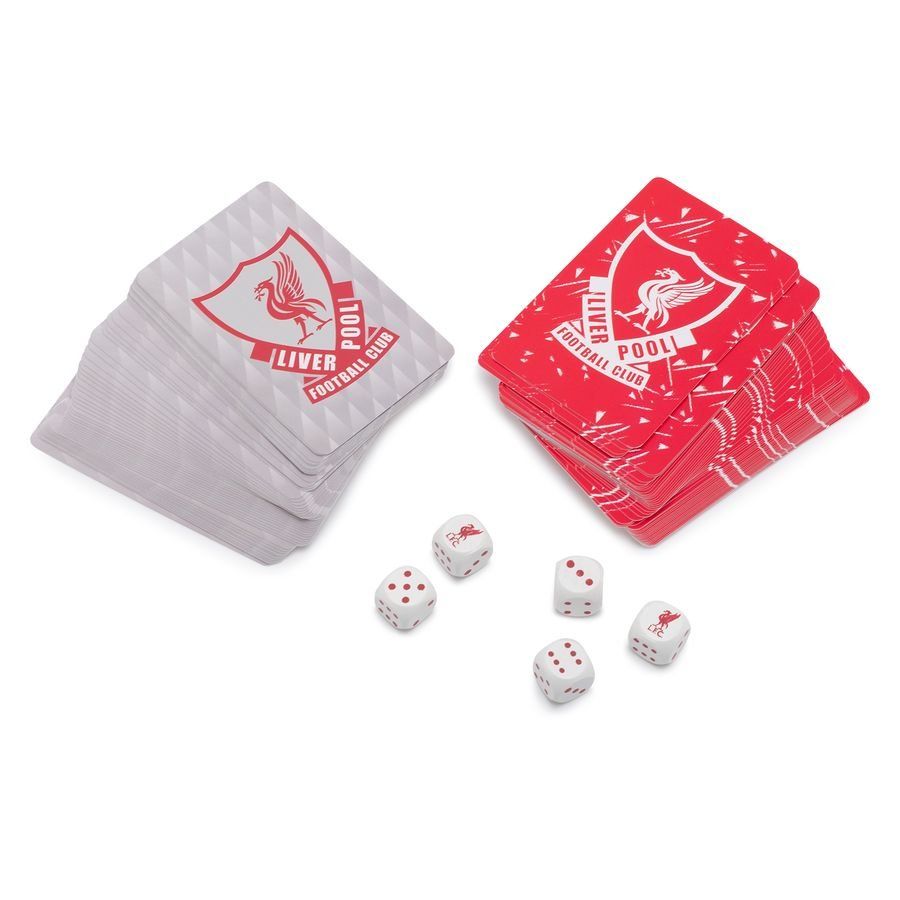 Liverpool FC Liverpool Speelkaarten & Dobbelstenen Set - Rood/Grijs